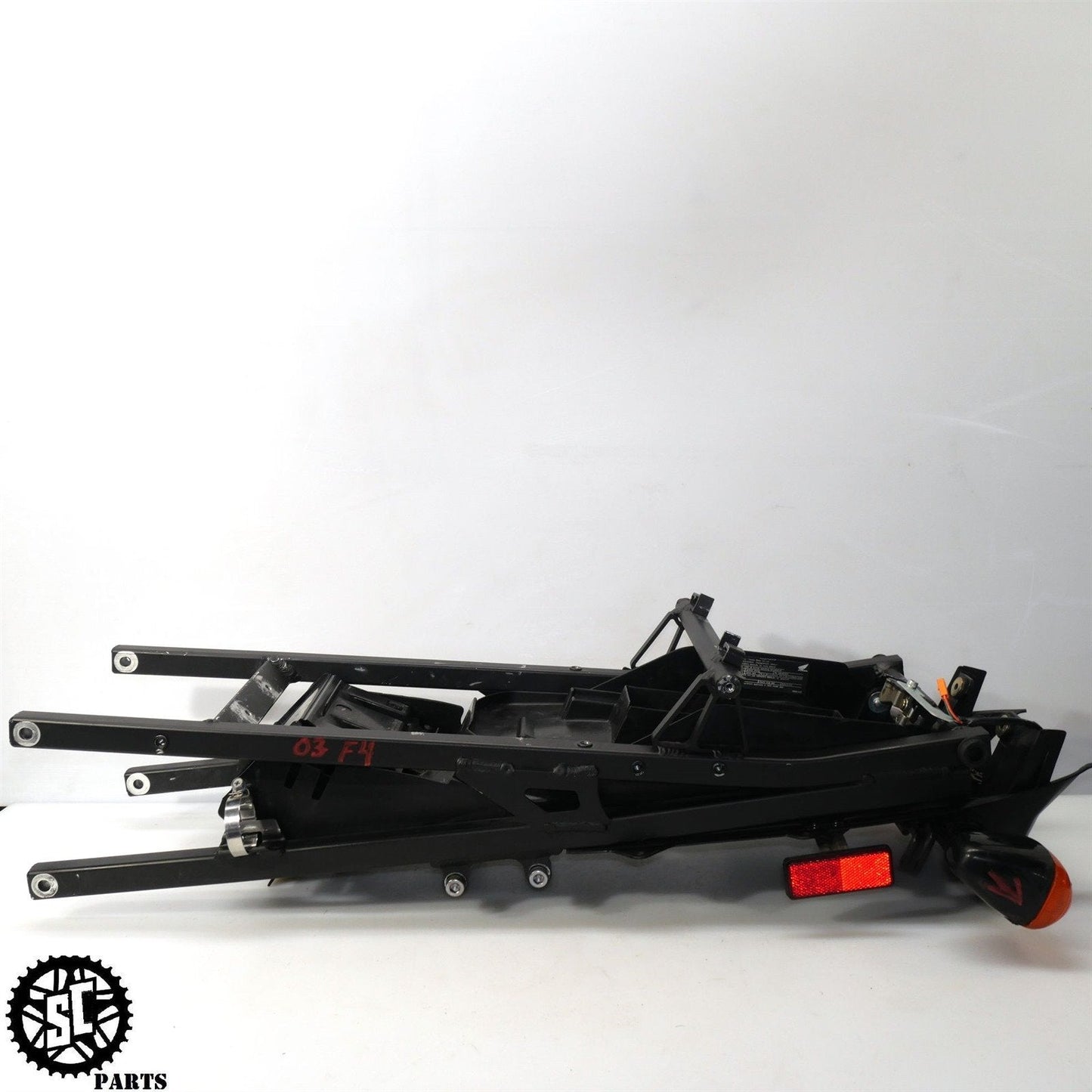 2001-2003 HONDA CBR600 F4i SPLIT SEAT SUBFRAME BATTERY TRAY TURN SIGNAL H29