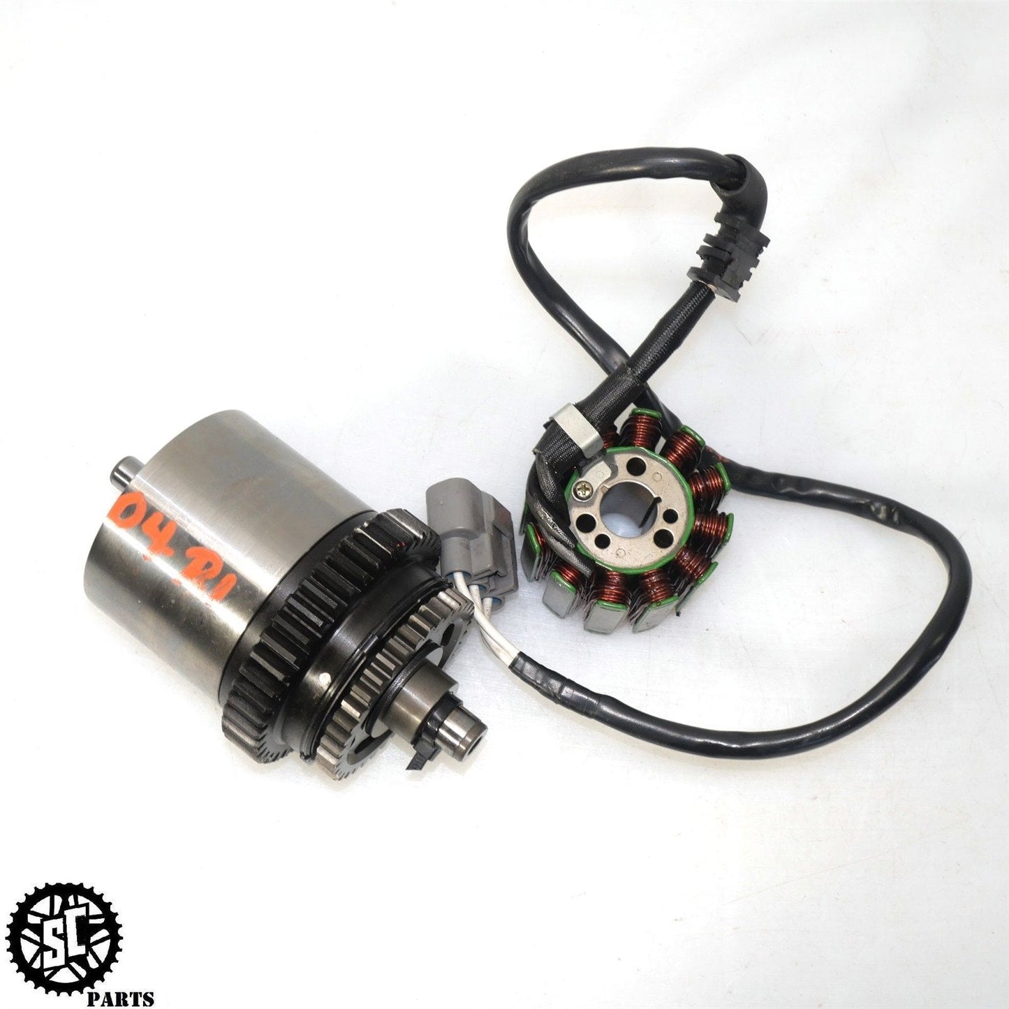 2007 2008 YAMAHA YZF R1 OEM STATOR GENERATOR ALTERNATOR MAGNETO GEARS Y33