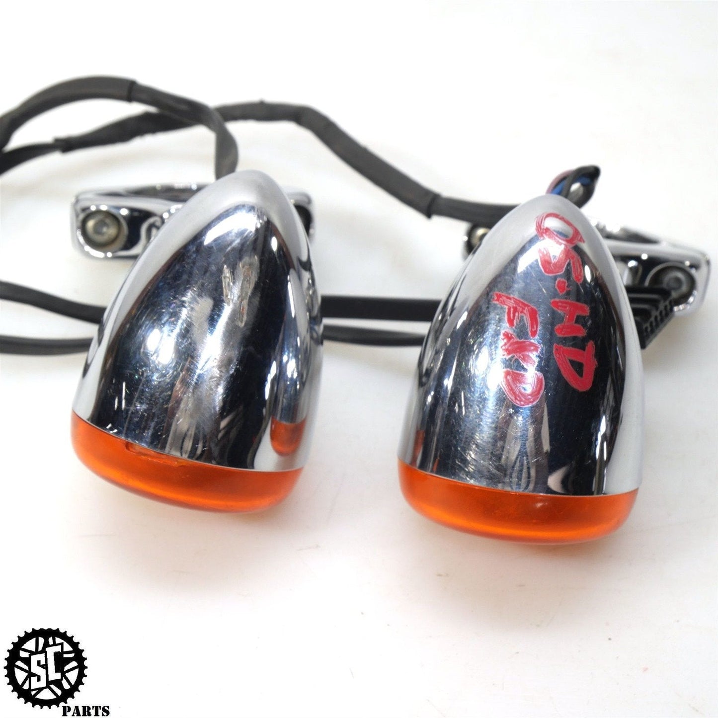 2005 HARLEY-DAVIDSON DYNA FRONT TURN SIGNAL CHROME LEFT RIGHT FORK 41 MM HD05