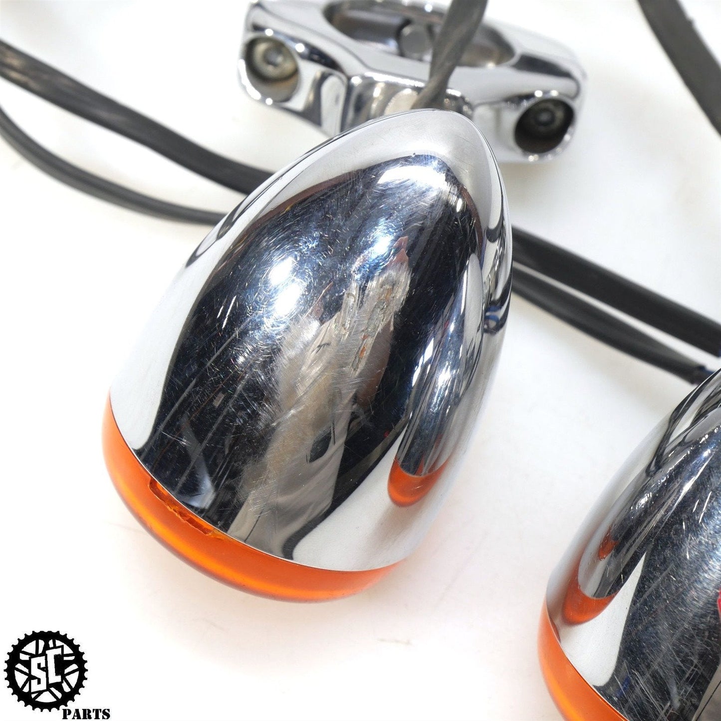 2005 HARLEY-DAVIDSON DYNA FRONT TURN SIGNAL CHROME LEFT RIGHT FORK 41 MM HD05