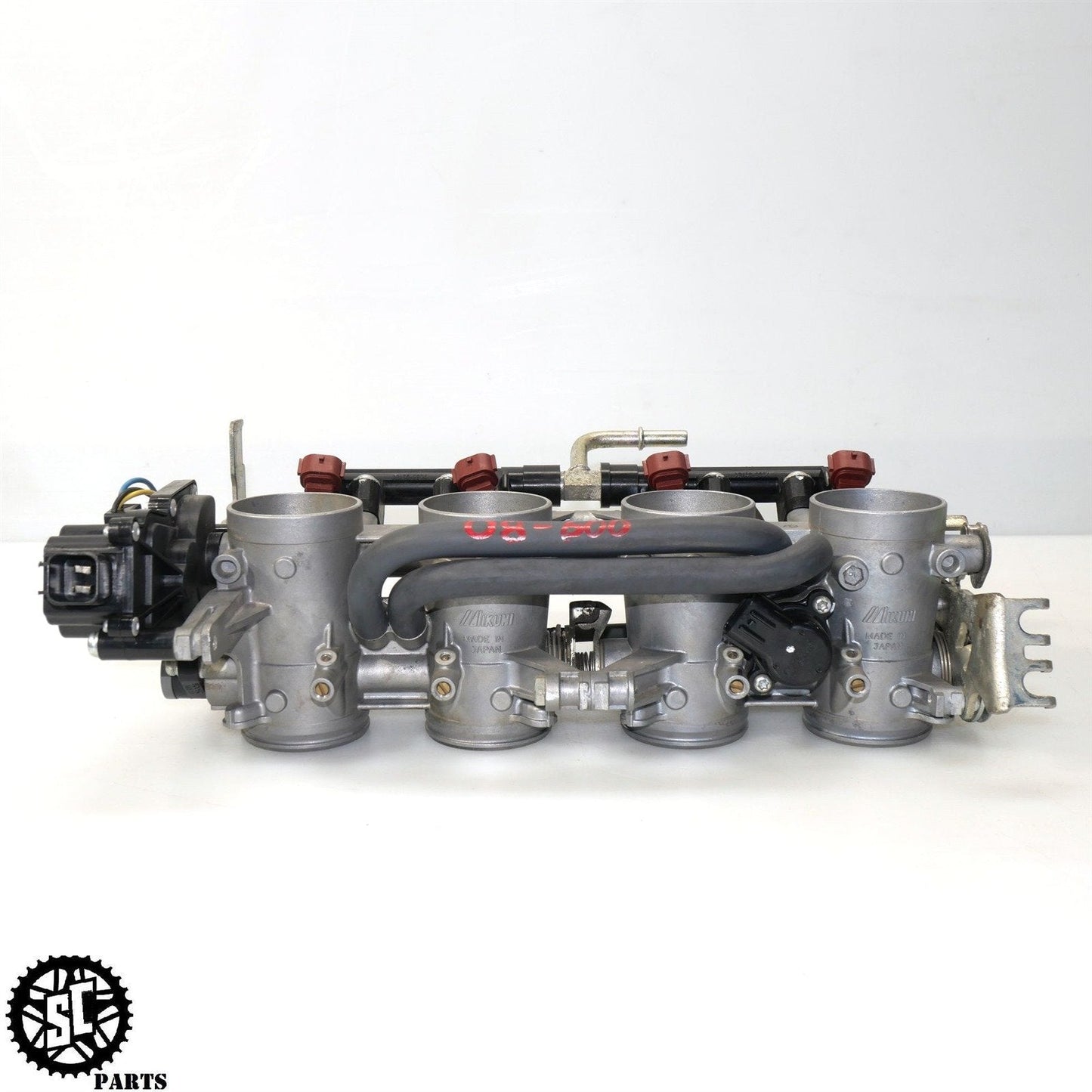 2008 2009 SUZUKI GSXR 600 THROTTLE BODY MAIN FUEL INJECTORS STVA TPS SENSOR S33