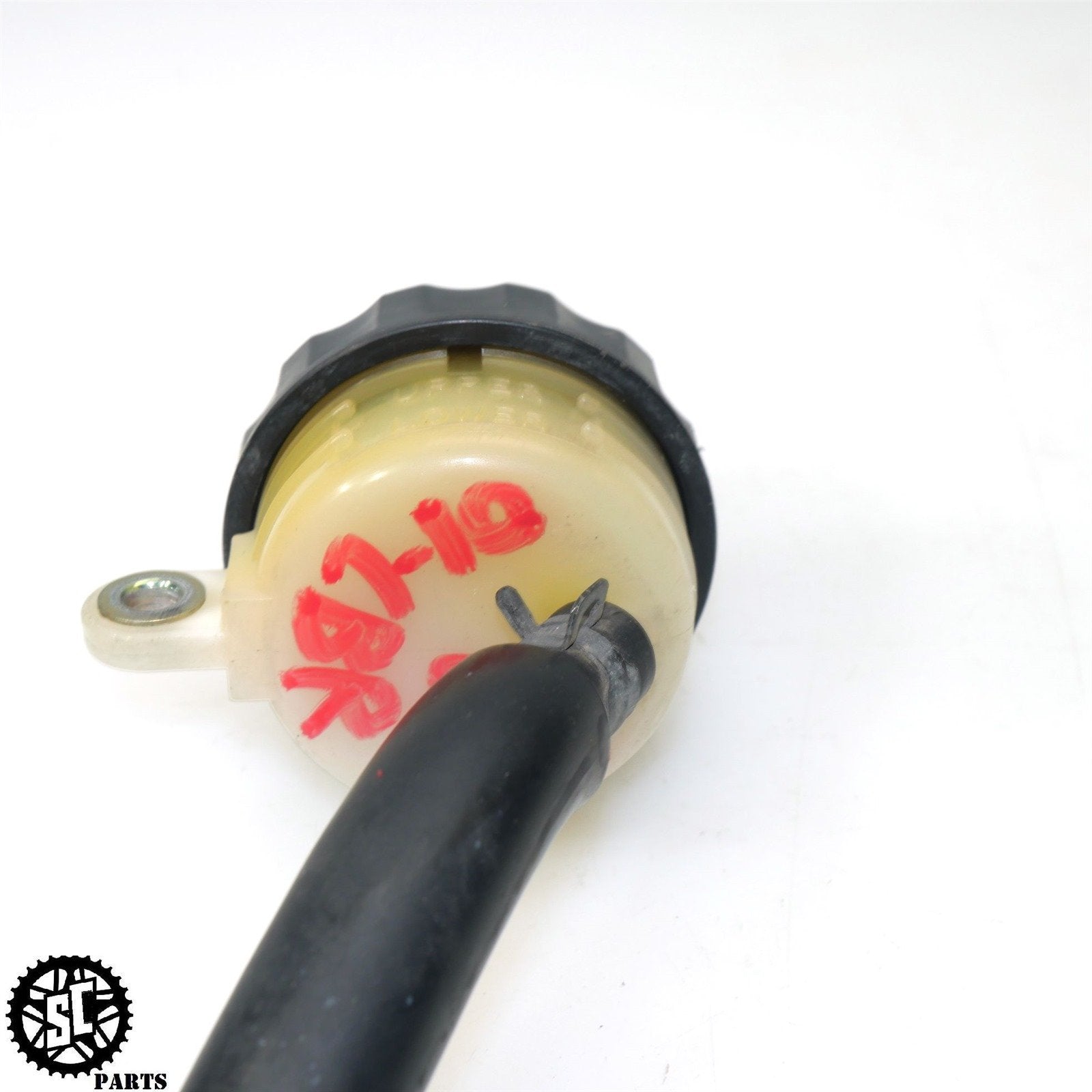 00 01 HONDA CBR929 RR REAR BRAKE FLUID RESERVOIR TANK H34 - SALVAGECYCLEPARTS