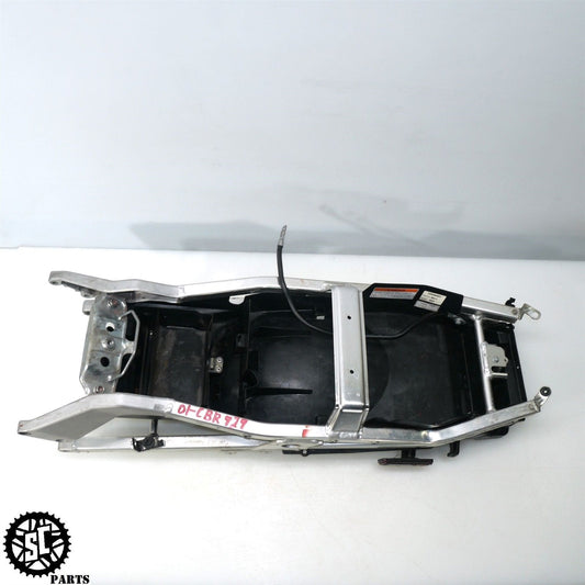00 01 HONDA CBR929 RR REAR SUBFRAME BATTERY TRAY H34 - SALVAGECYCLEPARTS