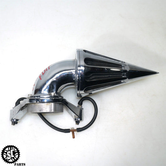 00 - 06 HARLEY ELECTRA GLIDE SPIKE BILLET AIR CLEANER FILTER CARBURETOR 48MM H46 - SALVAGECYCLEPARTS