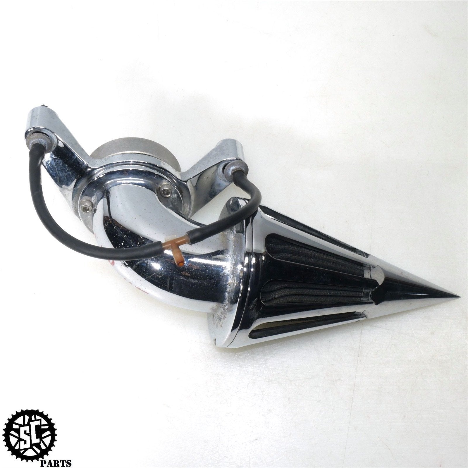 00 - 06 HARLEY ELECTRA GLIDE SPIKE BILLET AIR CLEANER FILTER CARBURETOR 48MM H46 - SALVAGECYCLEPARTS