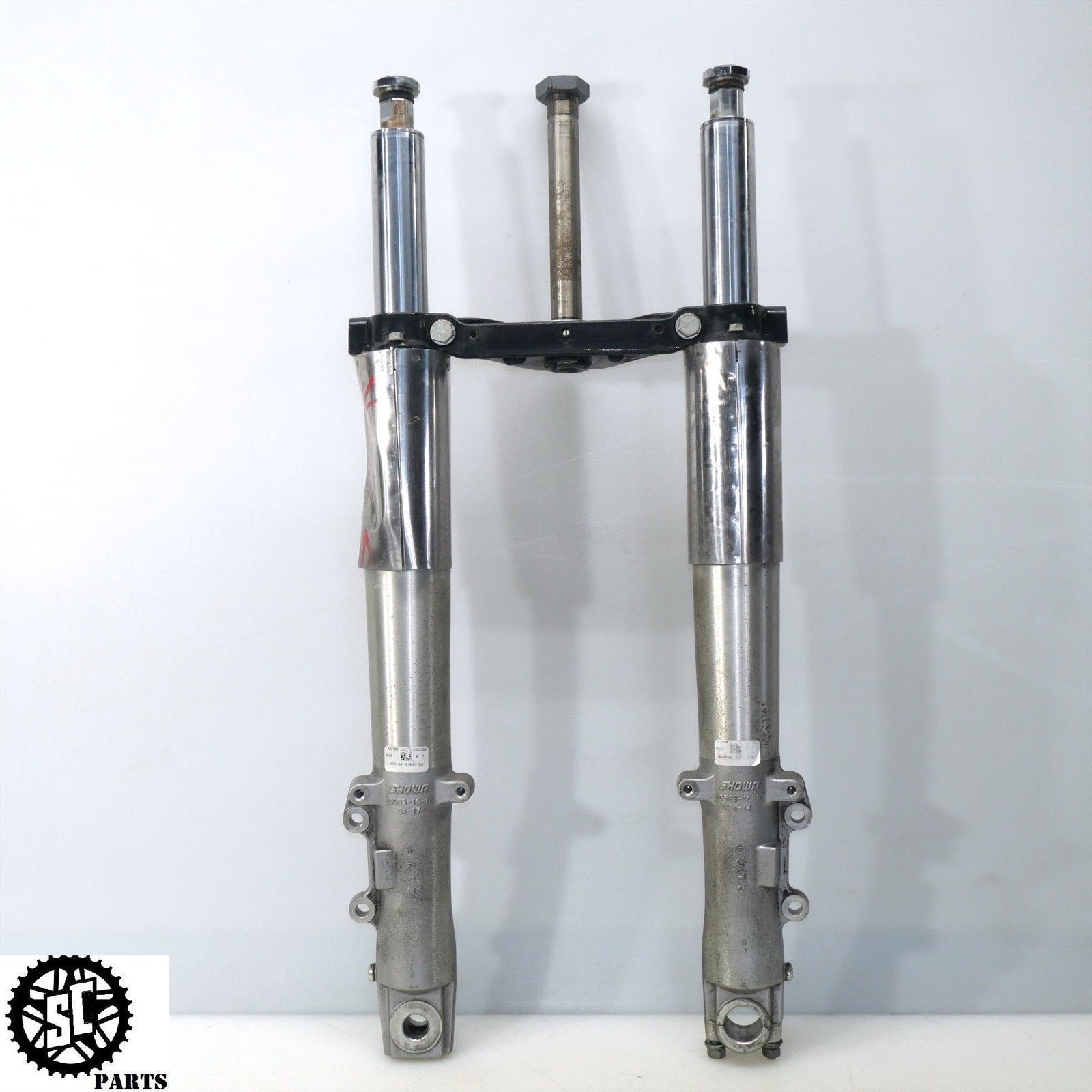 00 - 13 HARLEY DAVIDSON ROAD KING FRONT END FORK TUBE STRAIGHT 41MM HD11 - SALVAGECYCLEPARTS