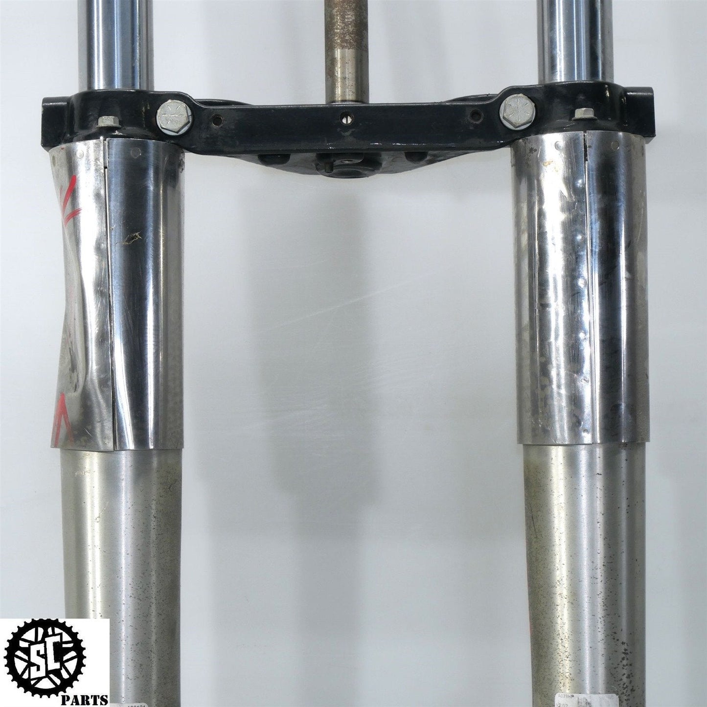 00 - 13 HARLEY DAVIDSON ROAD KING FRONT END FORK TUBE STRAIGHT 41MM HD11 - SALVAGECYCLEPARTS