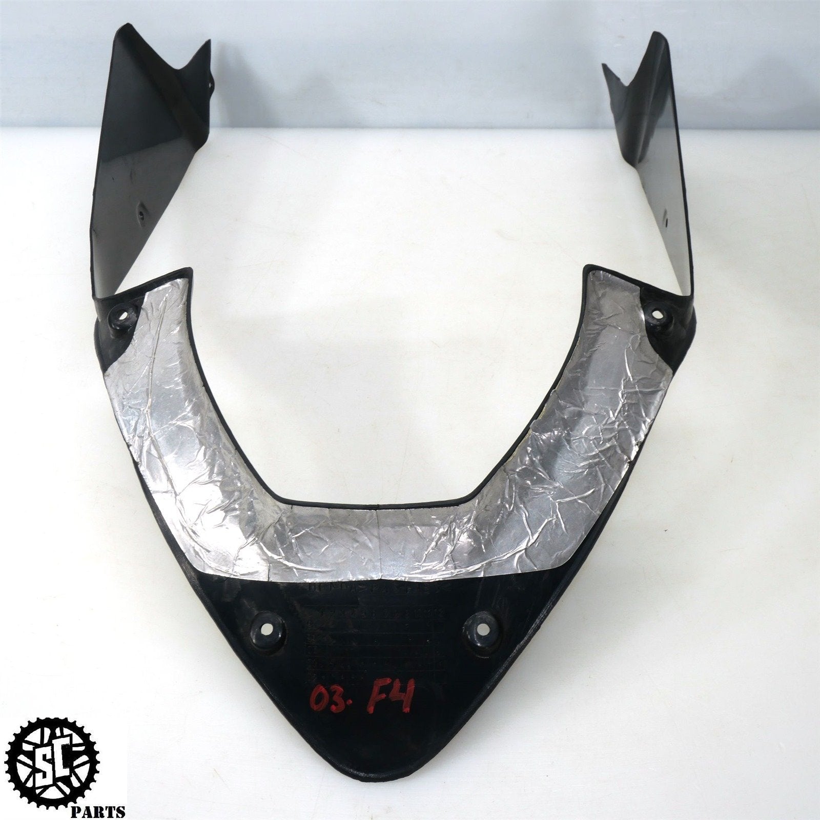 01 - 06 HONDA CBR 600 F4i FRONT LOWER V INNER FAIRING H08 - SALVAGECYCLEPARTS