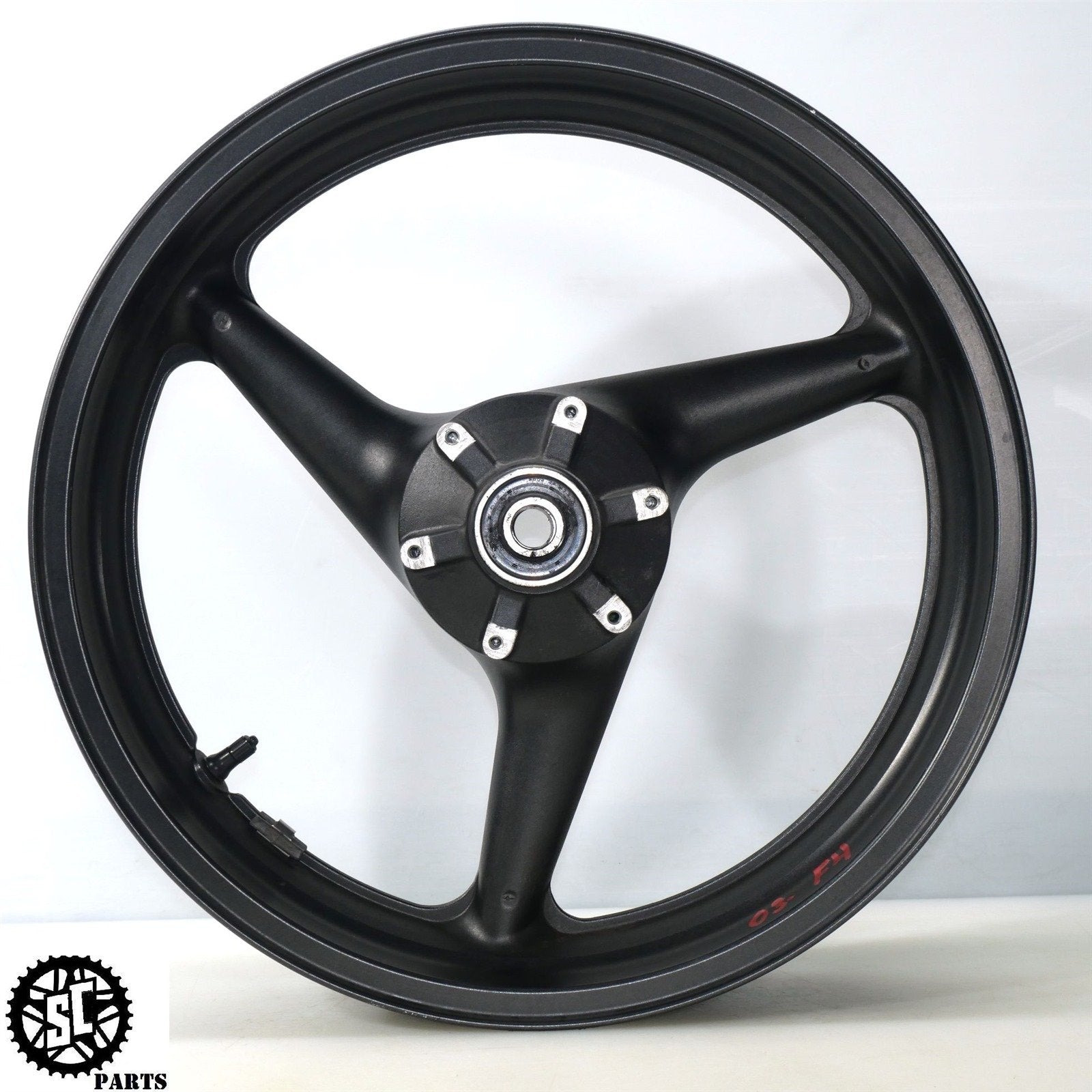 01 - 06 HONDA CBR 600 F4i FRONT WHEEL RIM STRAIGHT H08 - SALVAGECYCLEPARTS