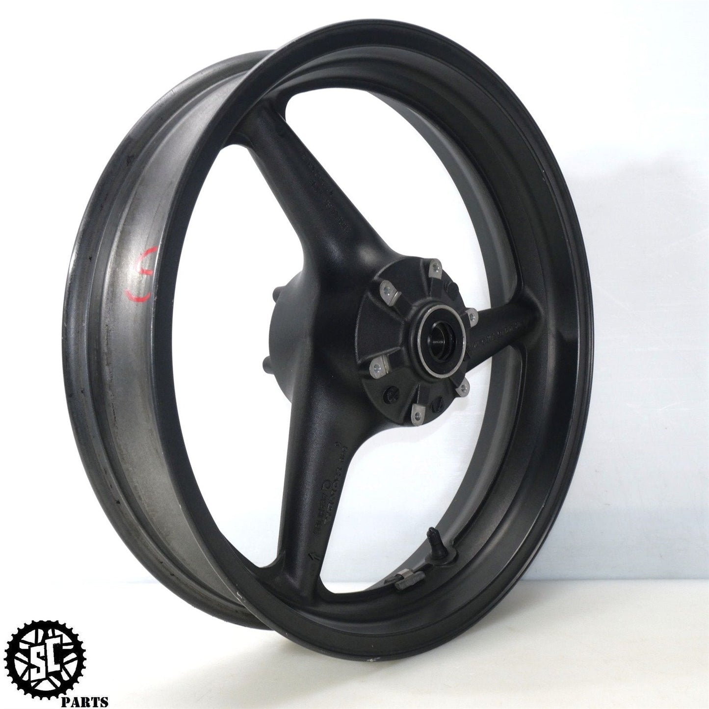 01 - 06 HONDA CBR 600 F4i FRONT WHEEL RIM STRAIGHT H08 - SALVAGECYCLEPARTS