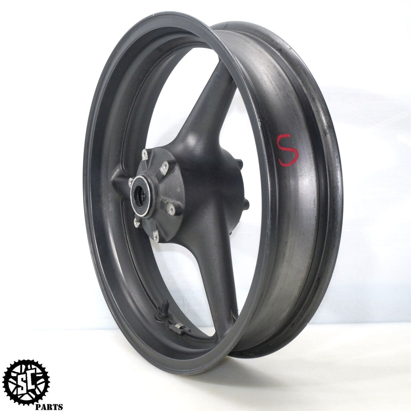 01 - 06 HONDA CBR 600 F4i FRONT WHEEL RIM STRAIGHT H08 - SALVAGECYCLEPARTS