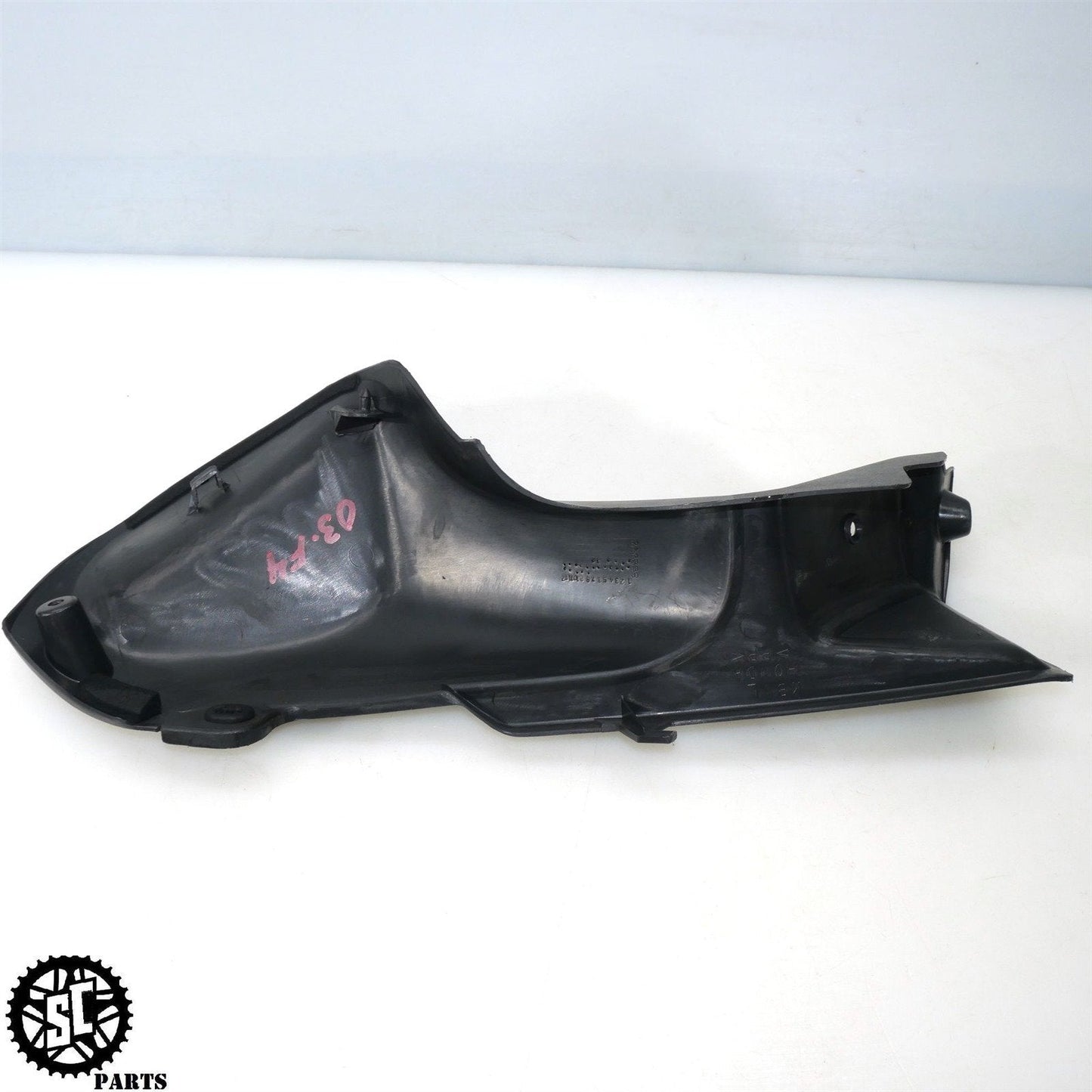 01 - 06 HONDA CBR 600 F4i LEFT RIGHT INNER DASH FAIRING AIR TUBE COVER H08 - SALVAGECYCLEPARTS