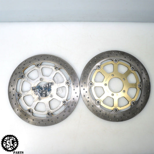 01 - 07 SUZUKI HAYABUSA FRONT BRAKE DISC ROTORS S31 - SALVAGECYCLEPARTS