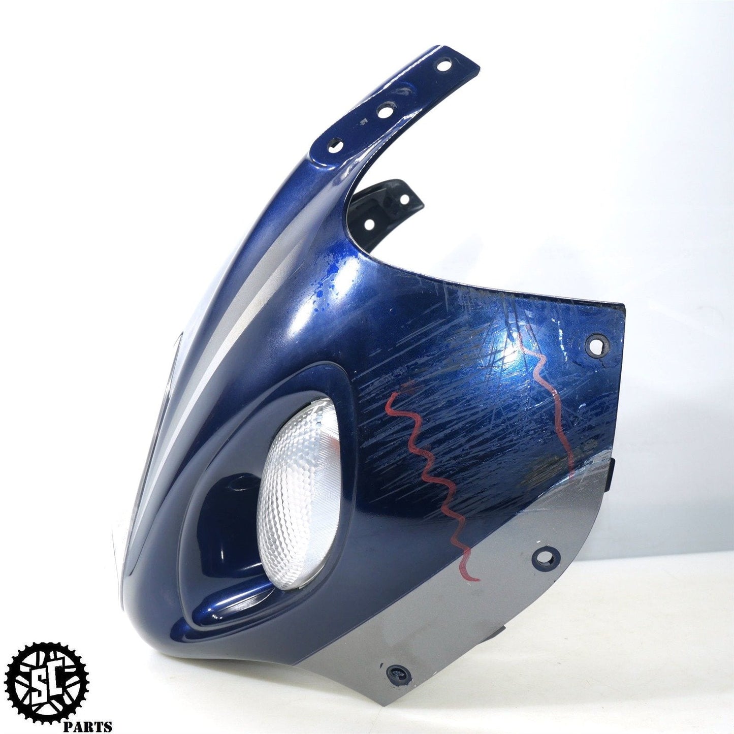 01 - 07 SUZUKI HAYABUSA FRONT HEADLIGHT FAIRING S42 - SALVAGECYCLEPARTS