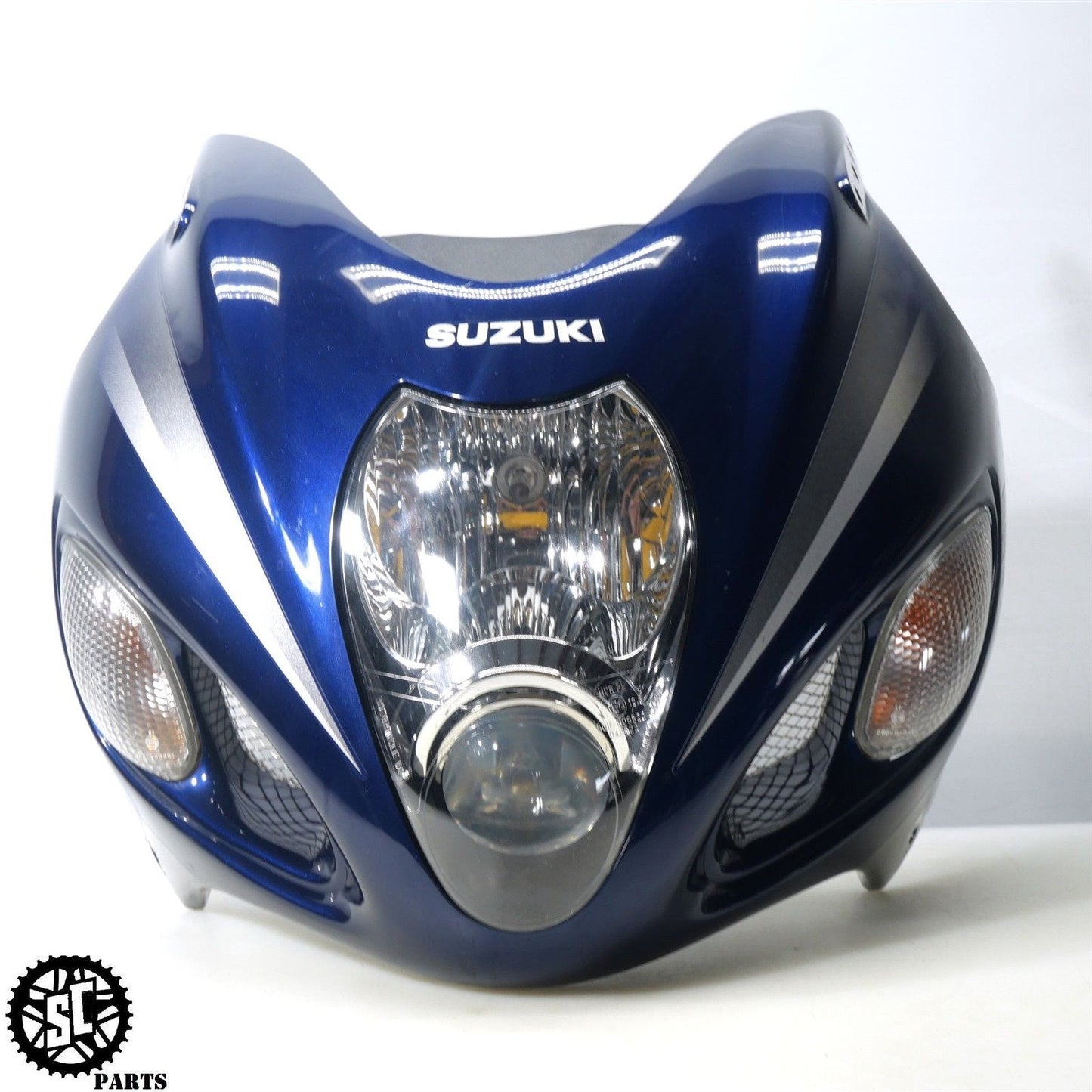 01 - 07 SUZUKI HAYABUSA FRONT HEADLIGHT FAIRING S42 - SALVAGECYCLEPARTS