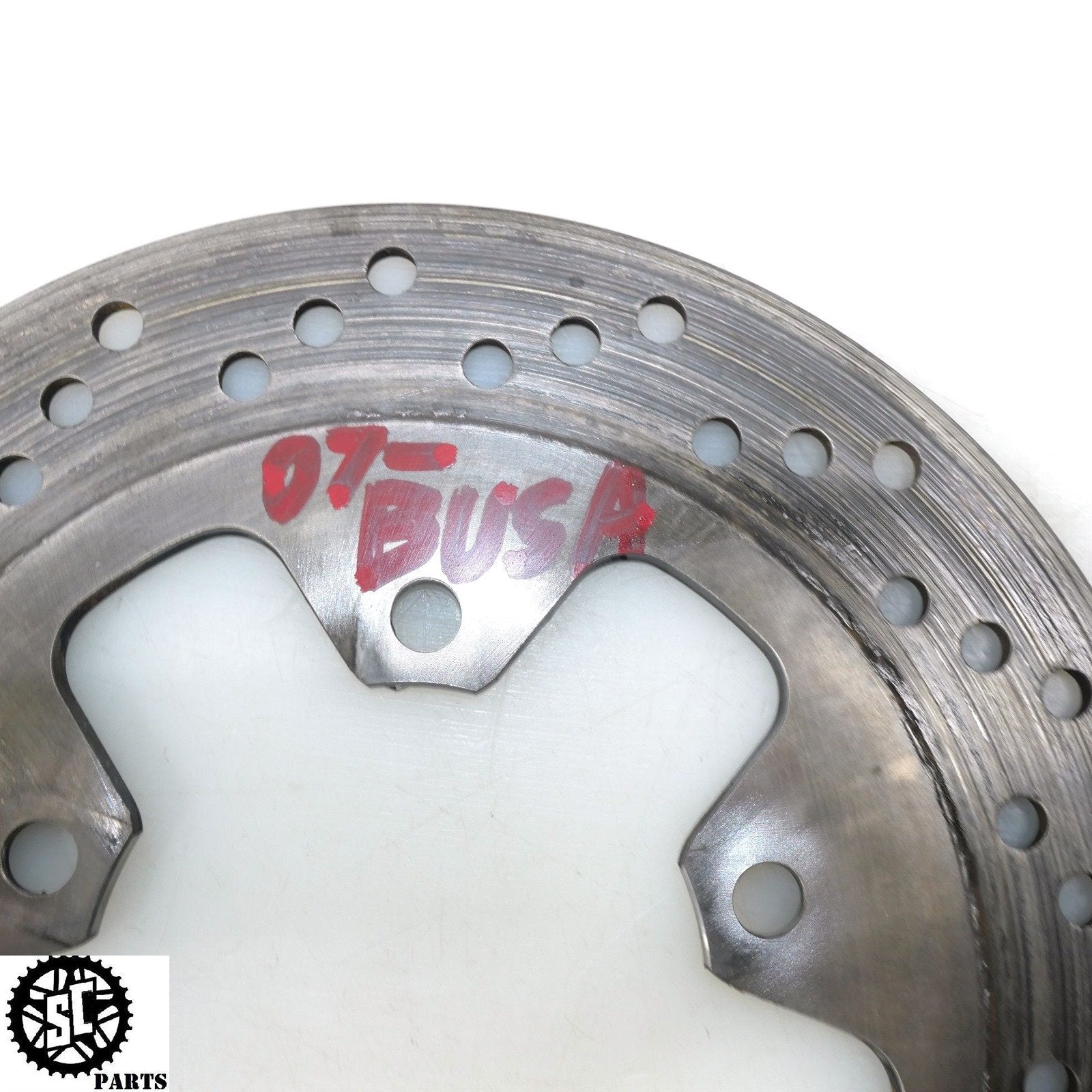 01 - 07 SUZUKI HAYABUSA REAR ROTOR BRAKE DISC S09 - SALVAGECYCLEPARTS