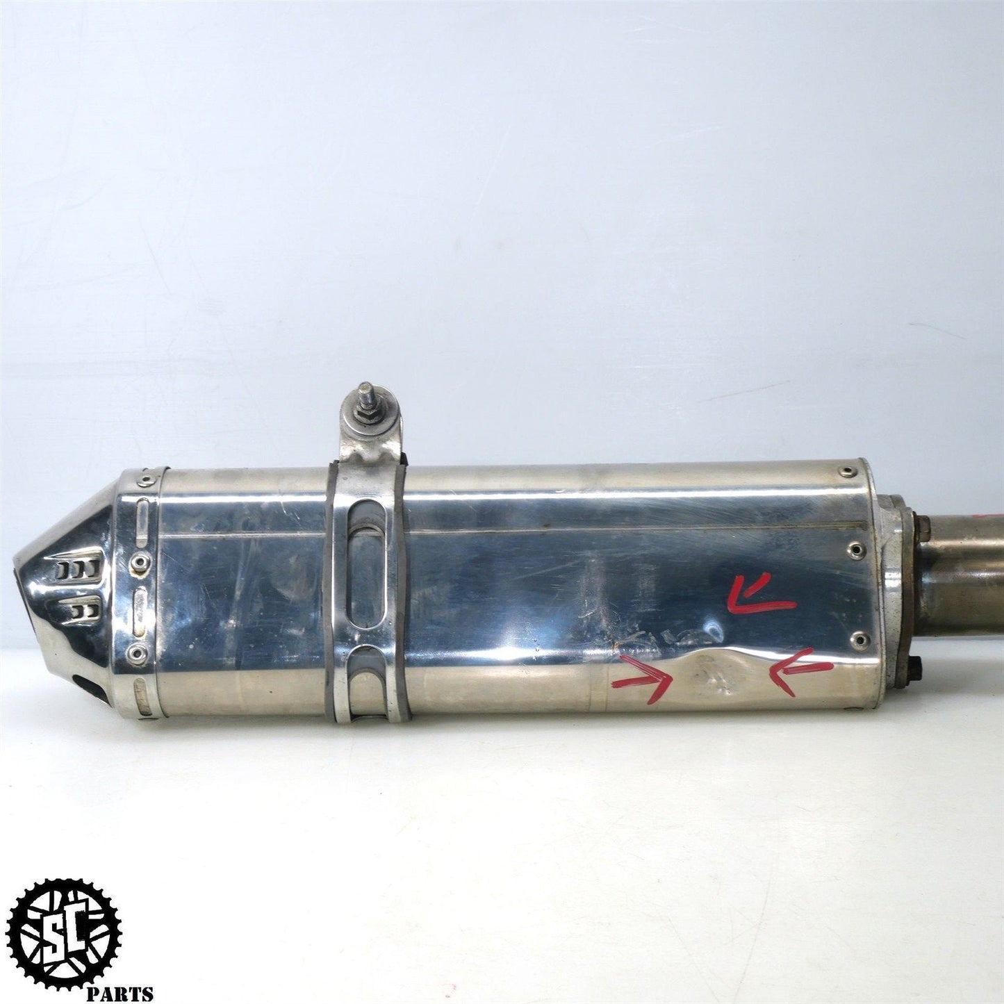 01 - 07 SUZUKI HAYABUSA YOSHIMURA EXHAUST BOLT ON LEFT MID PIPE S31 - SALVAGECYCLEPARTS