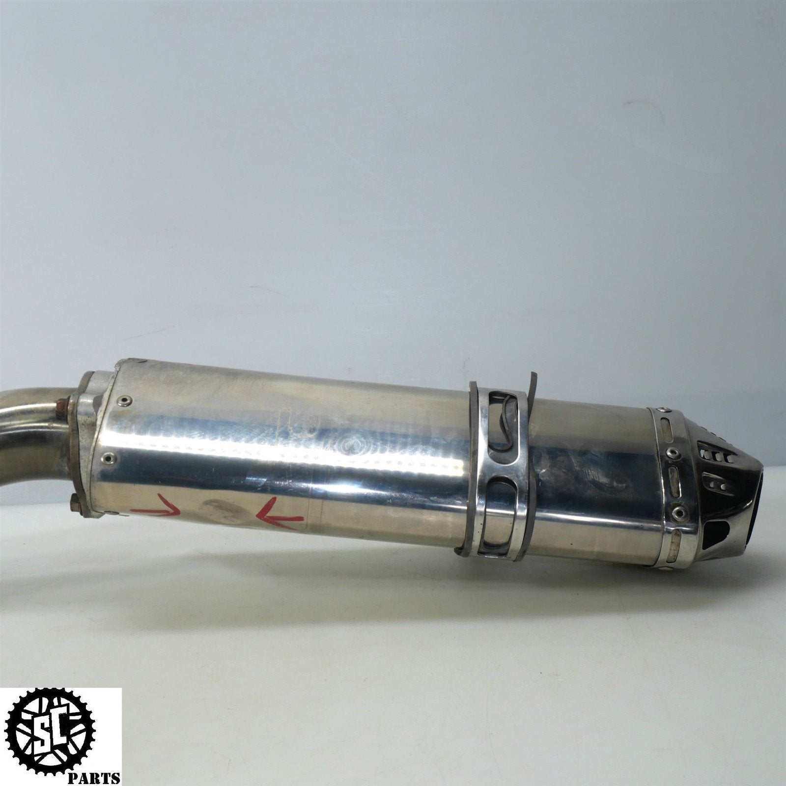 01 - 07 SUZUKI HAYABUSA YOSHIMURA EXHAUST BOLT ON LEFT MID PIPE S31 - SALVAGECYCLEPARTS