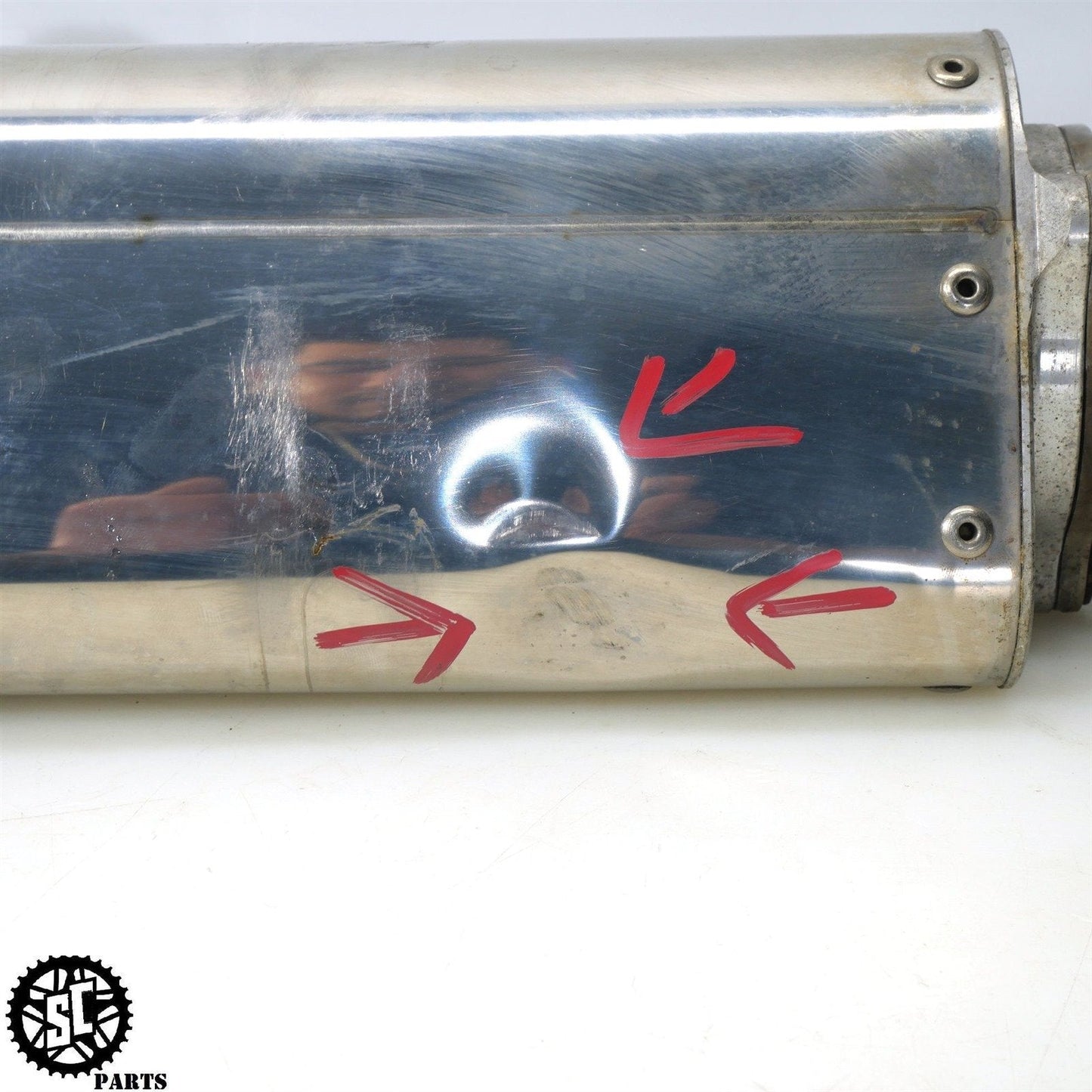 01 - 07 SUZUKI HAYABUSA YOSHIMURA EXHAUST BOLT ON LEFT MID PIPE S31 - SALVAGECYCLEPARTS