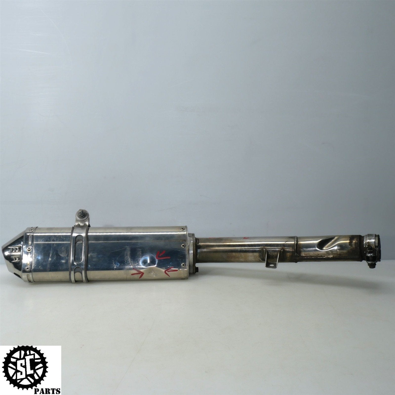 01 - 07 SUZUKI HAYABUSA YOSHIMURA EXHAUST BOLT ON LEFT MID PIPE S31 - SALVAGECYCLEPARTS