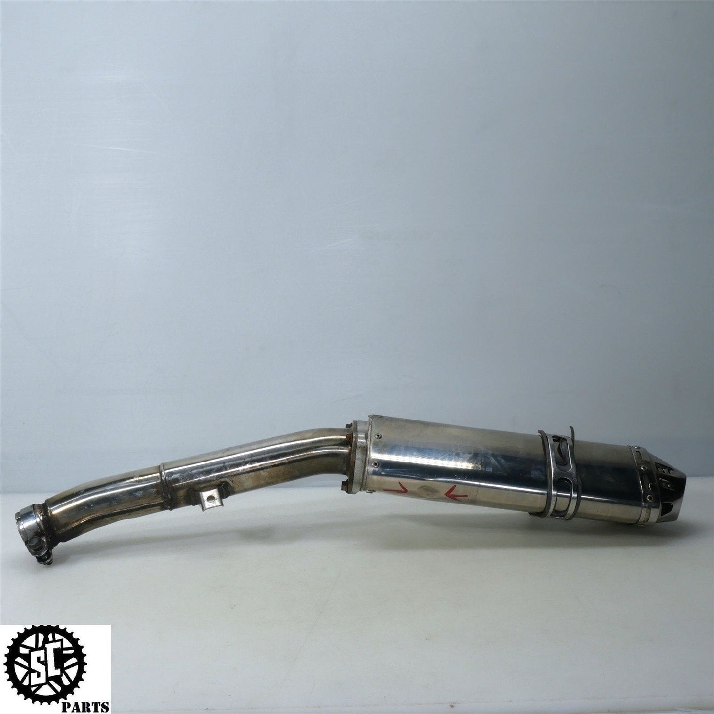 01 - 07 SUZUKI HAYABUSA YOSHIMURA EXHAUST BOLT ON LEFT MID PIPE S31 - SALVAGECYCLEPARTS