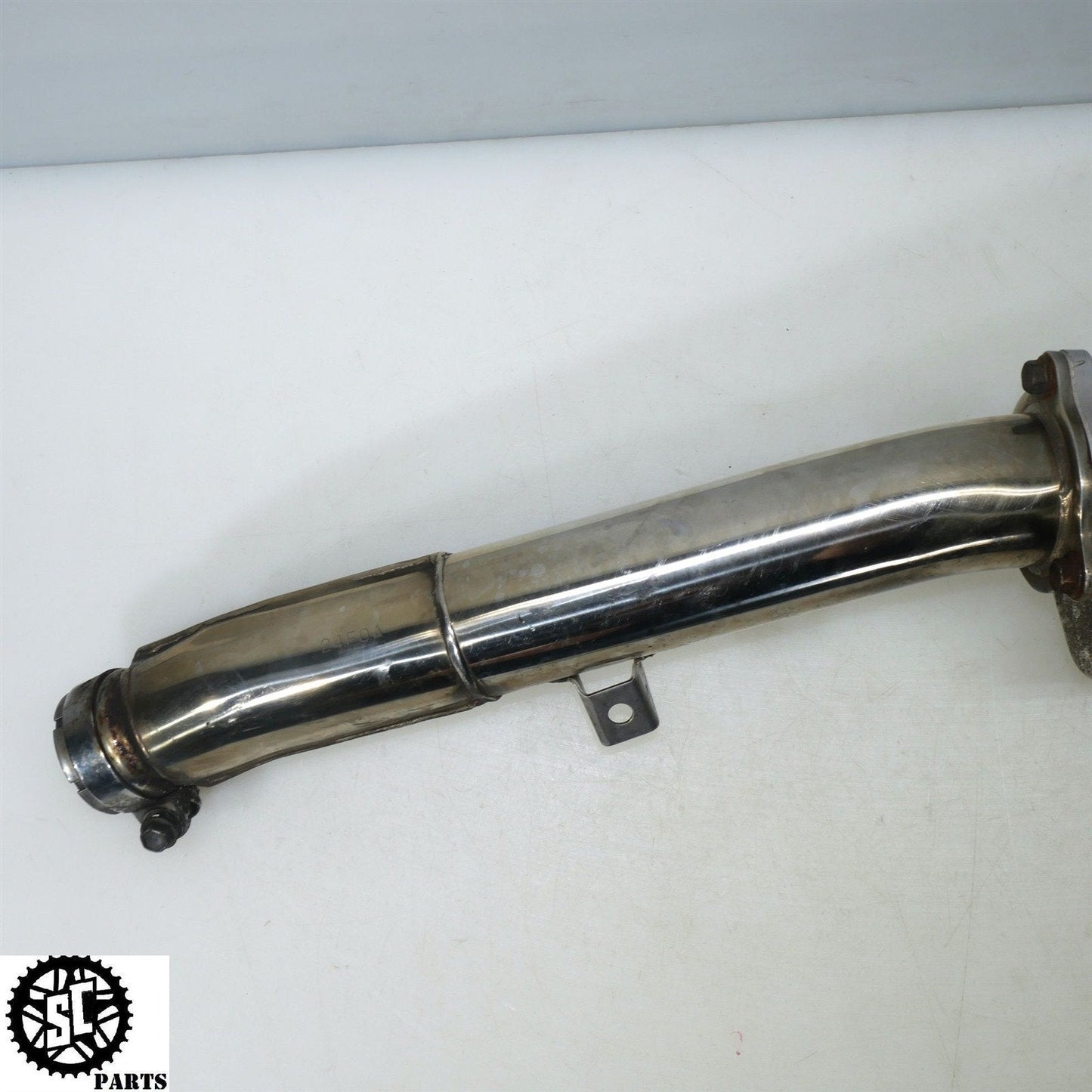 01 - 07 SUZUKI HAYABUSA YOSHIMURA EXHAUST BOLT ON LEFT MID PIPE S31 - SALVAGECYCLEPARTS