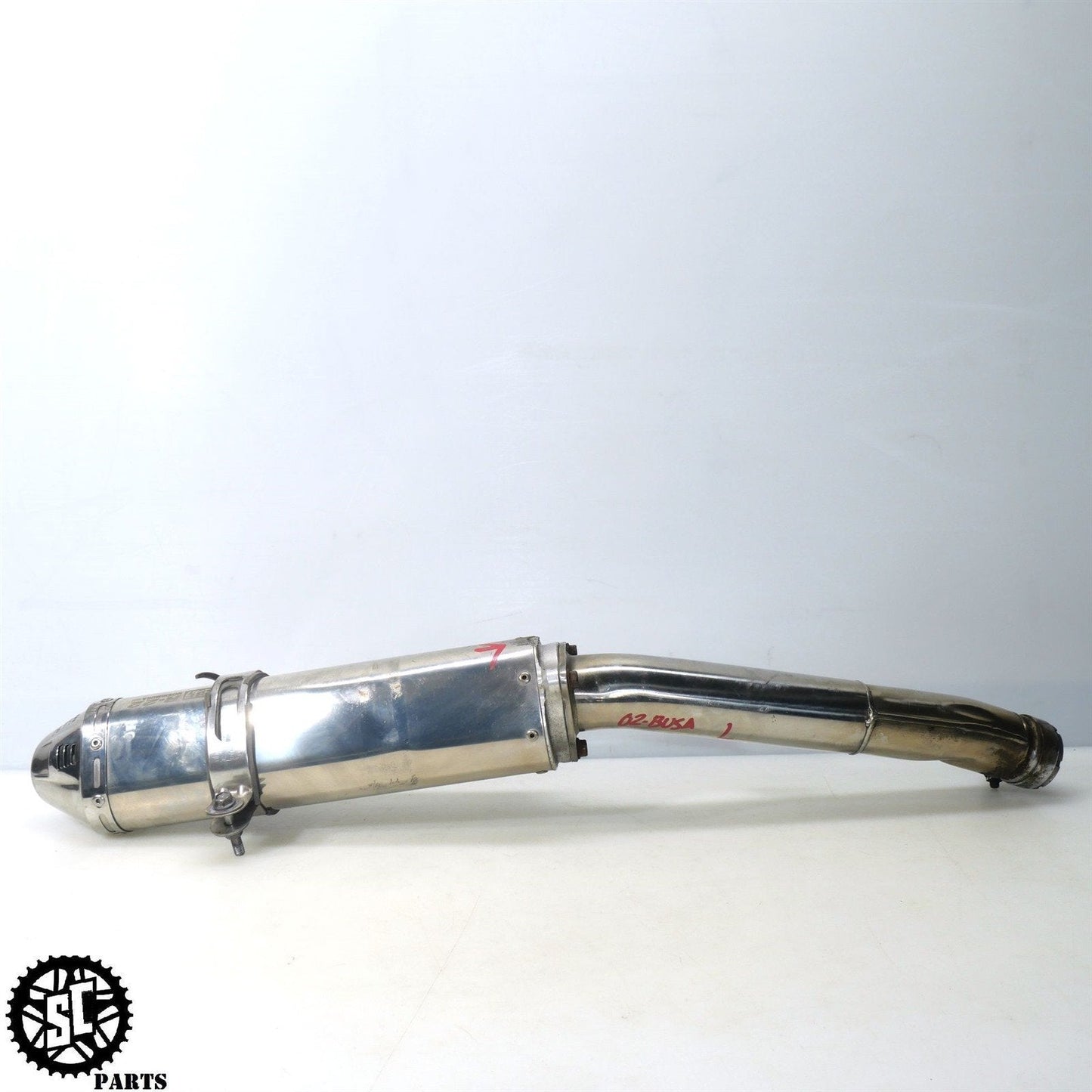 01 - 07 SUZUKI HAYABUSA YOSHIMURA EXHAUST BOLT ON LEFT MID PIPE S31 - SALVAGECYCLEPARTS