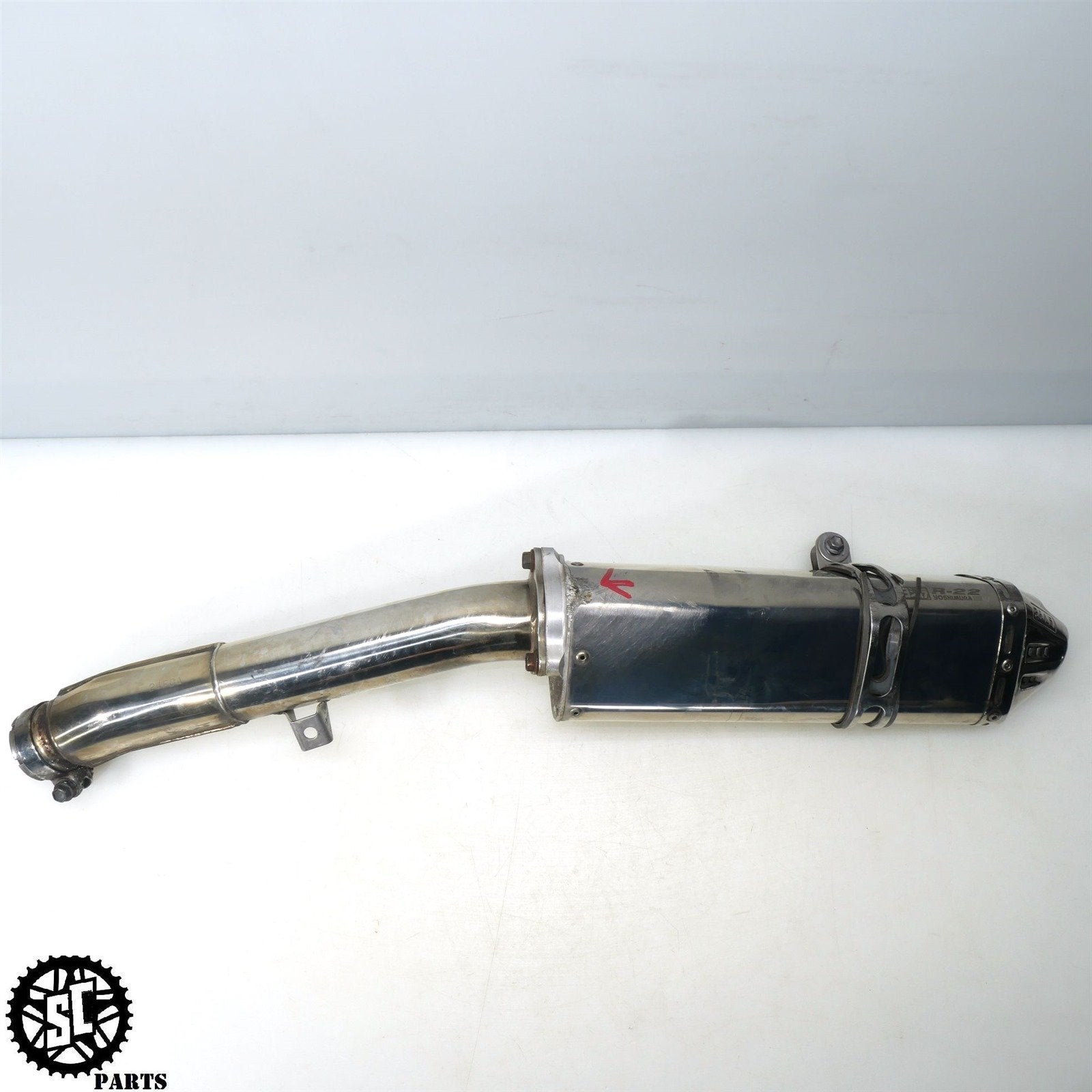 01 - 07 SUZUKI HAYABUSA YOSHIMURA EXHAUST BOLT ON LEFT MID PIPE S31 - SALVAGECYCLEPARTS