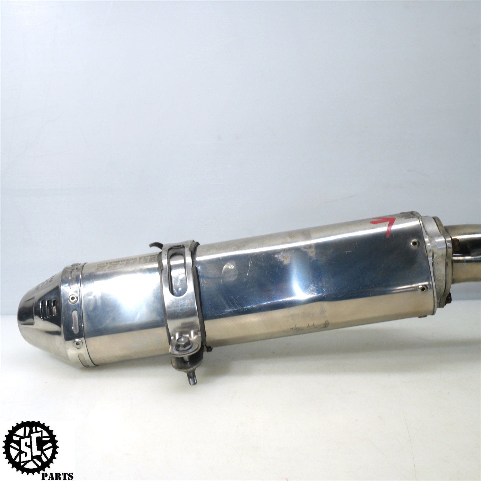 01 - 07 SUZUKI HAYABUSA YOSHIMURA EXHAUST BOLT ON LEFT MID PIPE S31 - SALVAGECYCLEPARTS