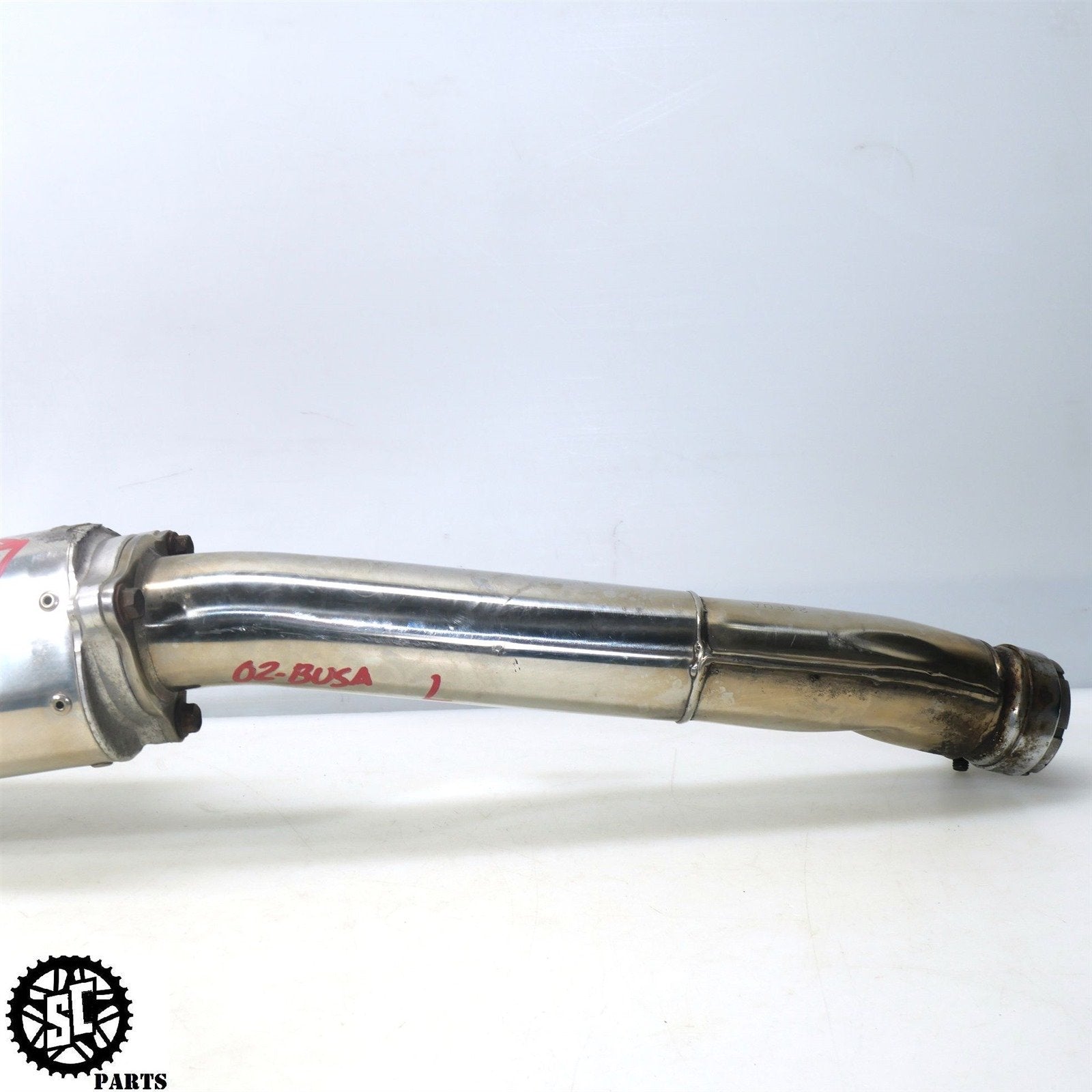 01 - 07 SUZUKI HAYABUSA YOSHIMURA EXHAUST BOLT ON LEFT MID PIPE S31 - SALVAGECYCLEPARTS