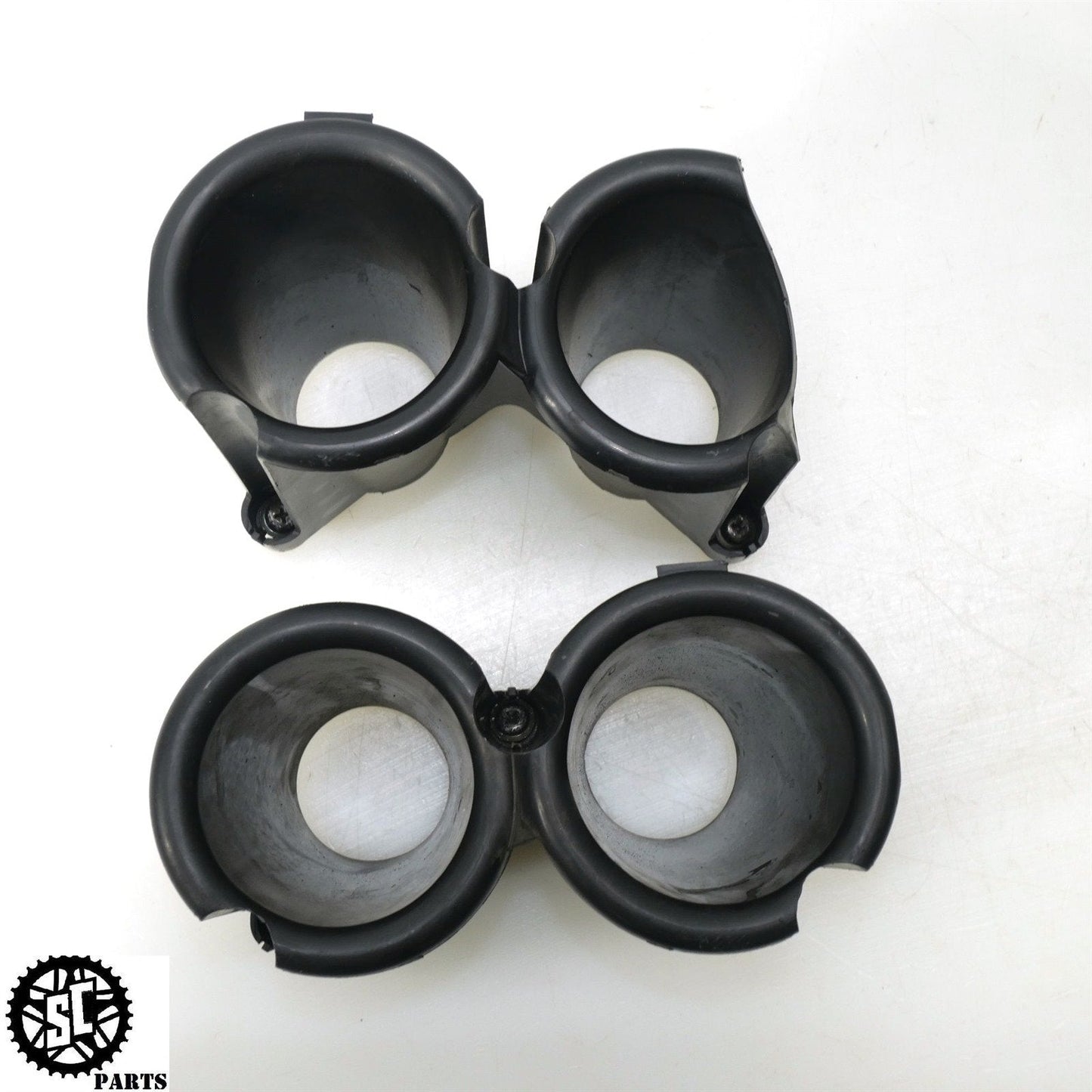 02 03 HONDA CBR954RR AIR BOX INTAKE VELOCITY STACKS H29 - SALVAGECYCLEPARTS