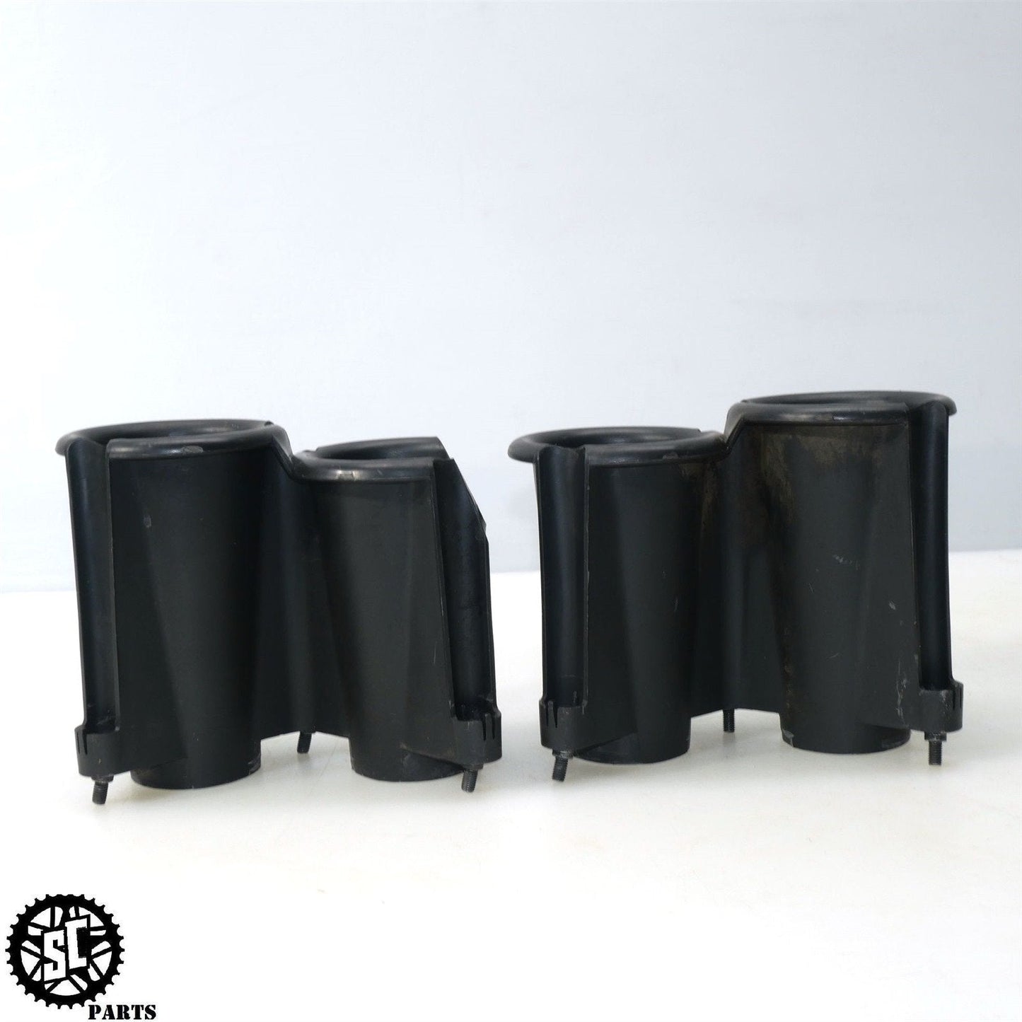 02 03 HONDA CBR954RR AIR BOX INTAKE VELOCITY STACKS H29 - SALVAGECYCLEPARTS