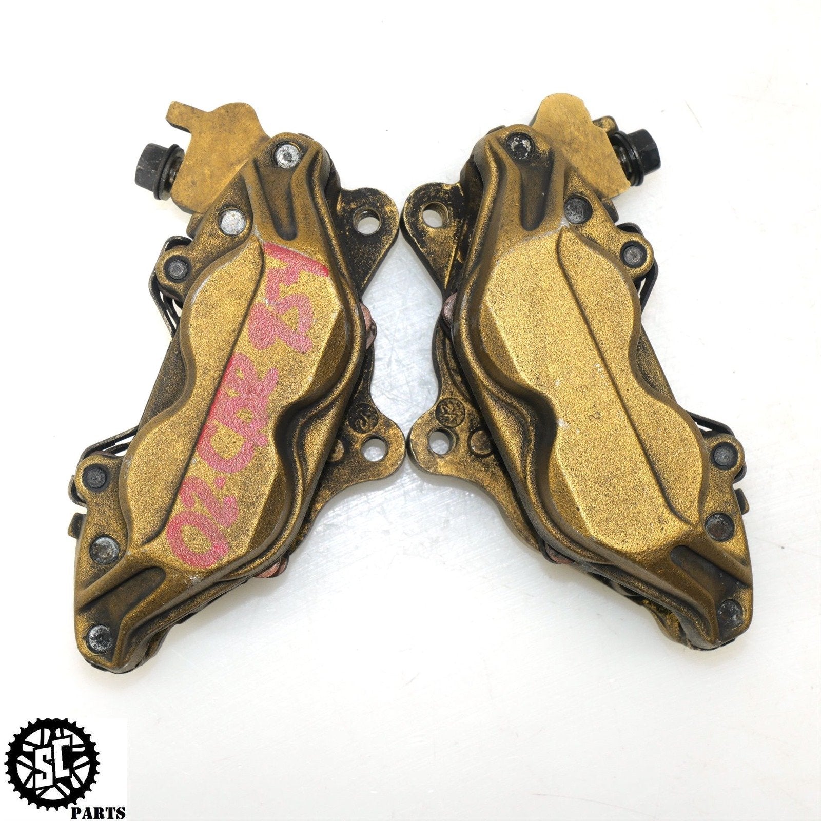 02 03 HONDA CBR954RR FRONT BRAKE CALIPER H29 - SALVAGECYCLEPARTS