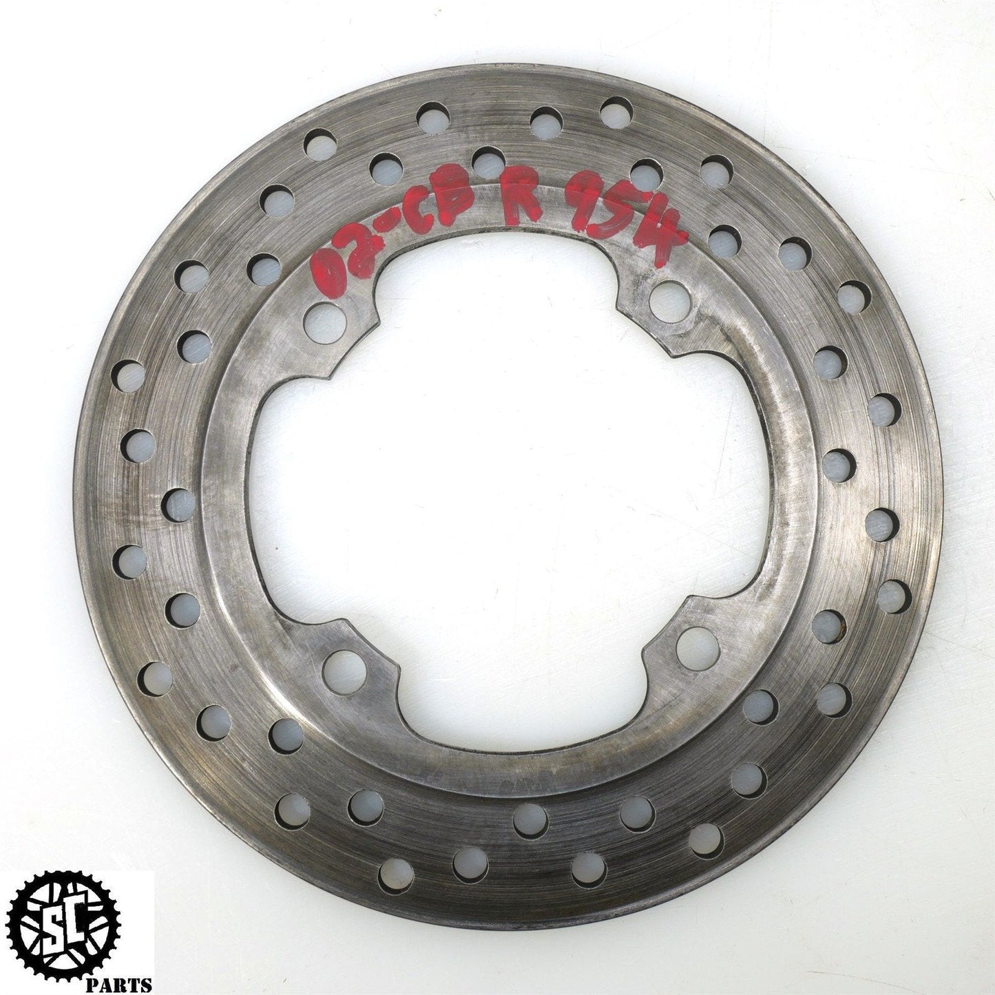 02 03 HONDA CBR954RR REAR BRAKE ROTOR DISC H29 - SALVAGECYCLEPARTS