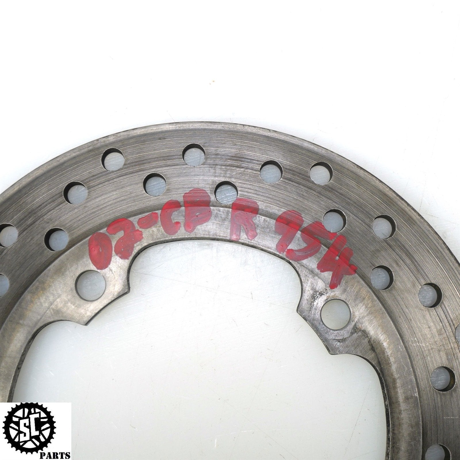 02 03 HONDA CBR954RR REAR BRAKE ROTOR DISC H29 - SALVAGECYCLEPARTS