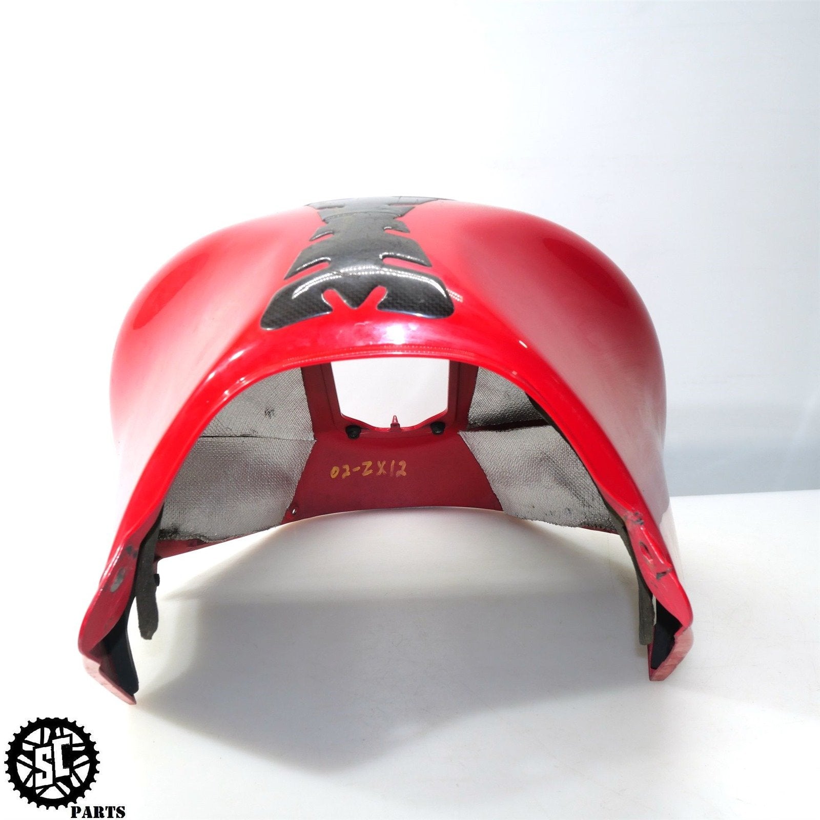 02 - 05 2002 KAWASAKI NINJA ZX12R FUEL GAS TANK FAIRING COVER K71 - SALVAGECYCLEPARTS