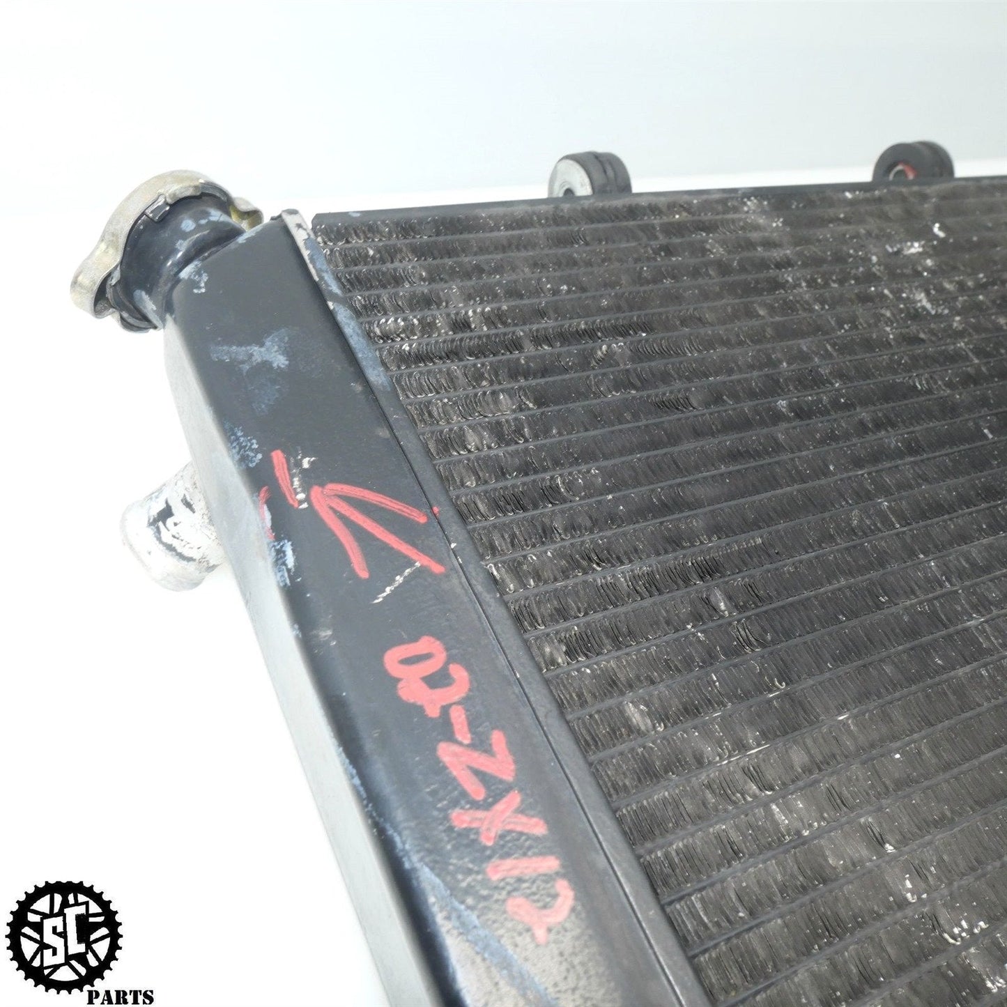 02 - 05 2002 KAWASAKI NINJA ZX12R RADIATOR OEM K71 - SALVAGECYCLEPARTS