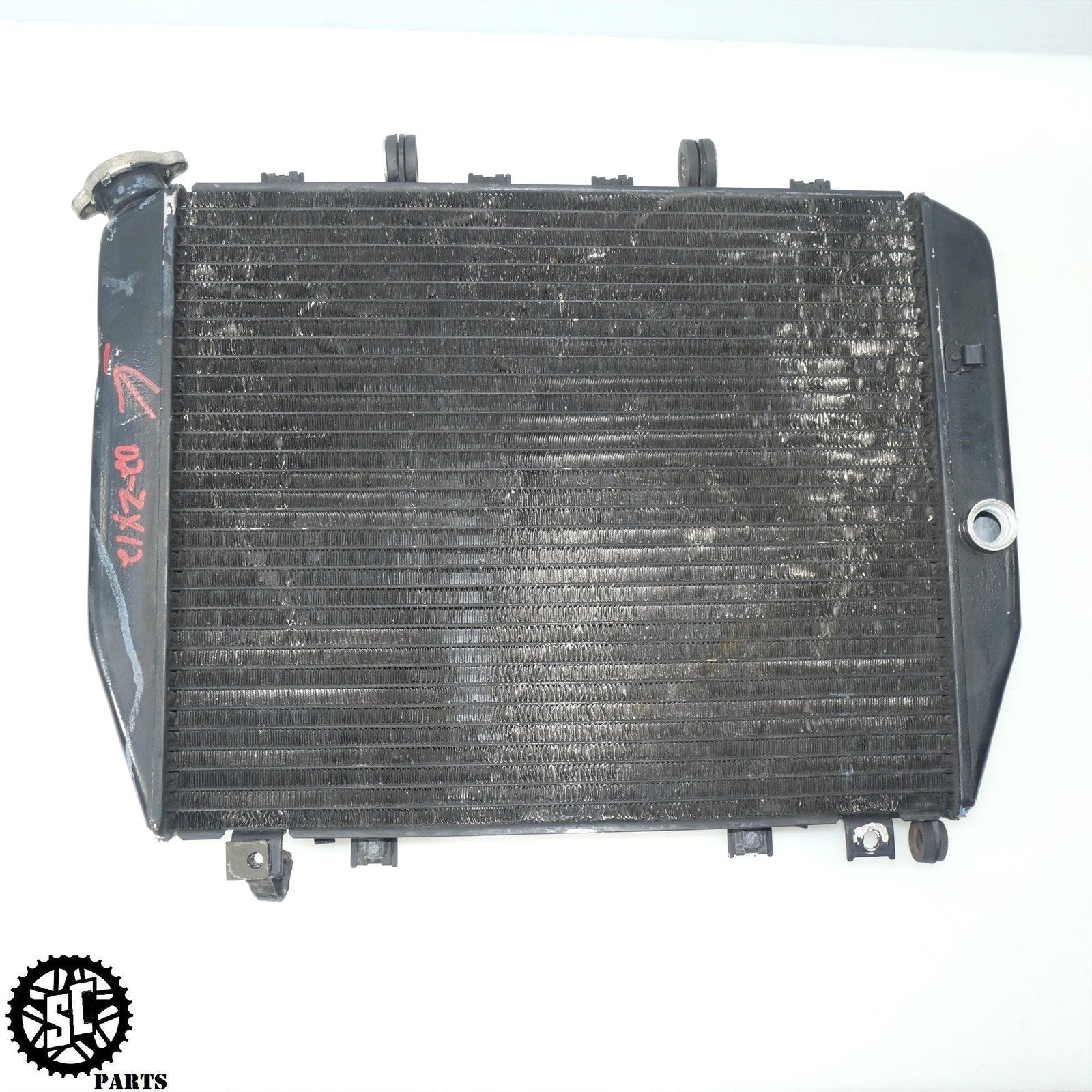 02 - 05 2002 KAWASAKI NINJA ZX12R RADIATOR OEM K71 - SALVAGECYCLEPARTS