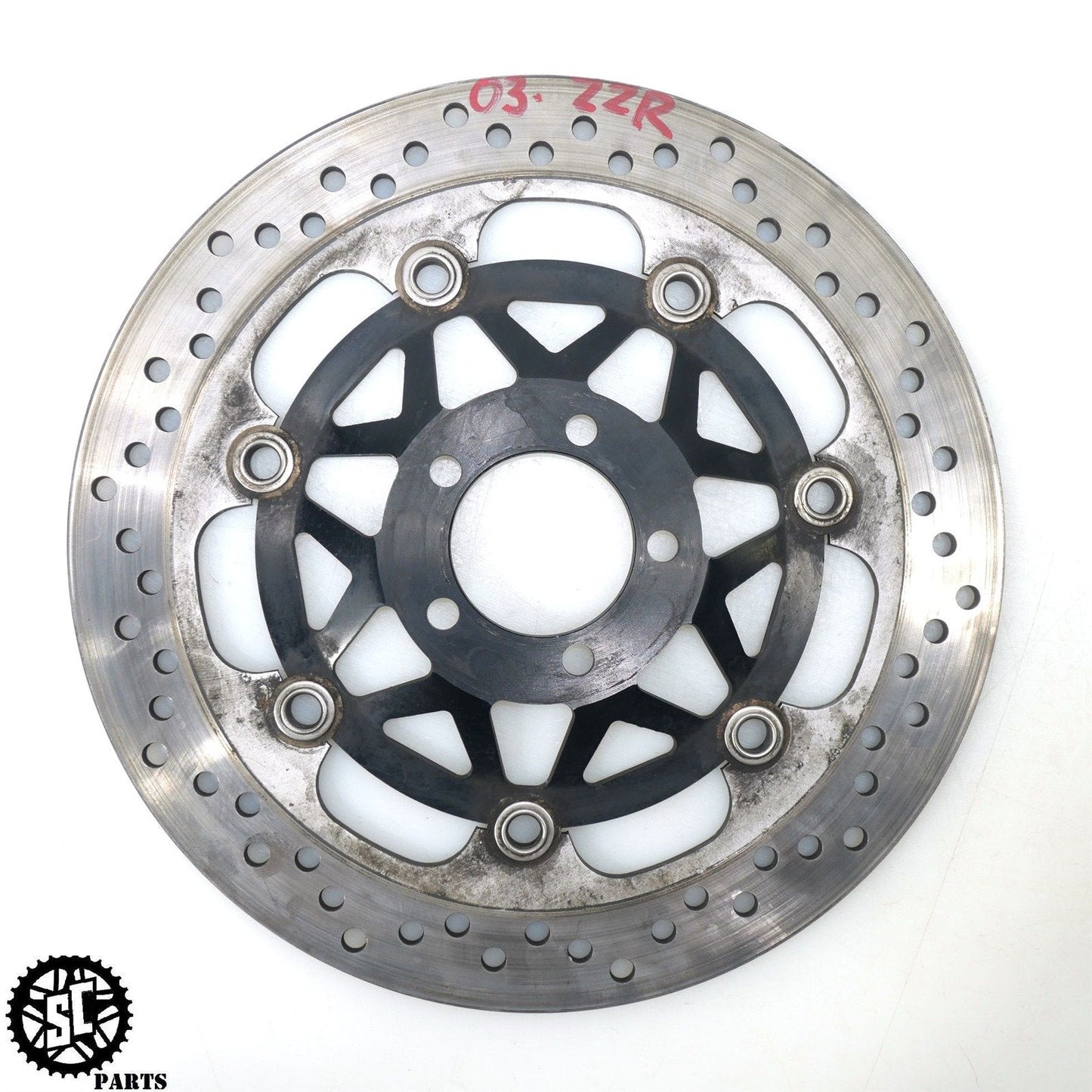 02 - 05 KAWASAKI ZZR1200 FRONT BRAKE ROTOR DISC K59 - SALVAGECYCLEPARTS