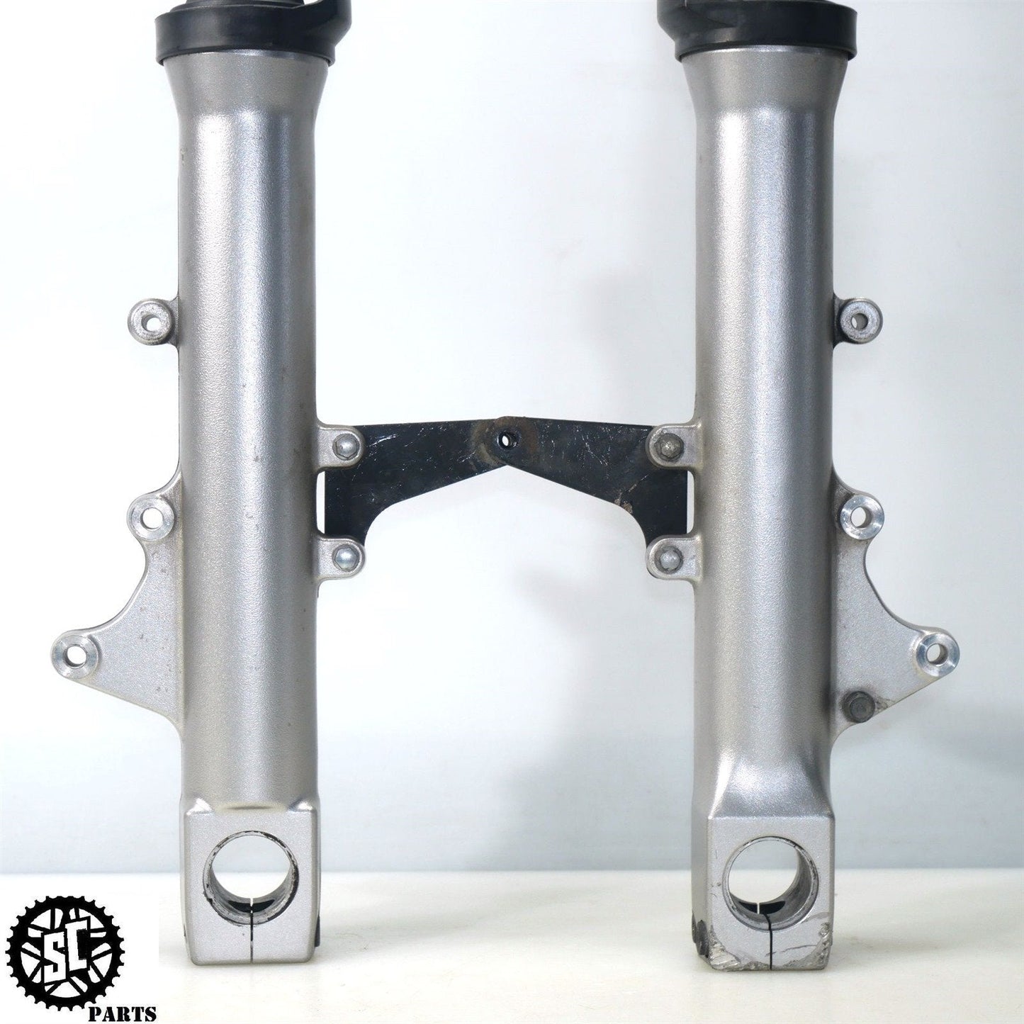 02 - 05 KAWASAKI ZZR1200 FRONT FORKS SUSPENSION STRAIGHT K59 - SALVAGECYCLEPARTS