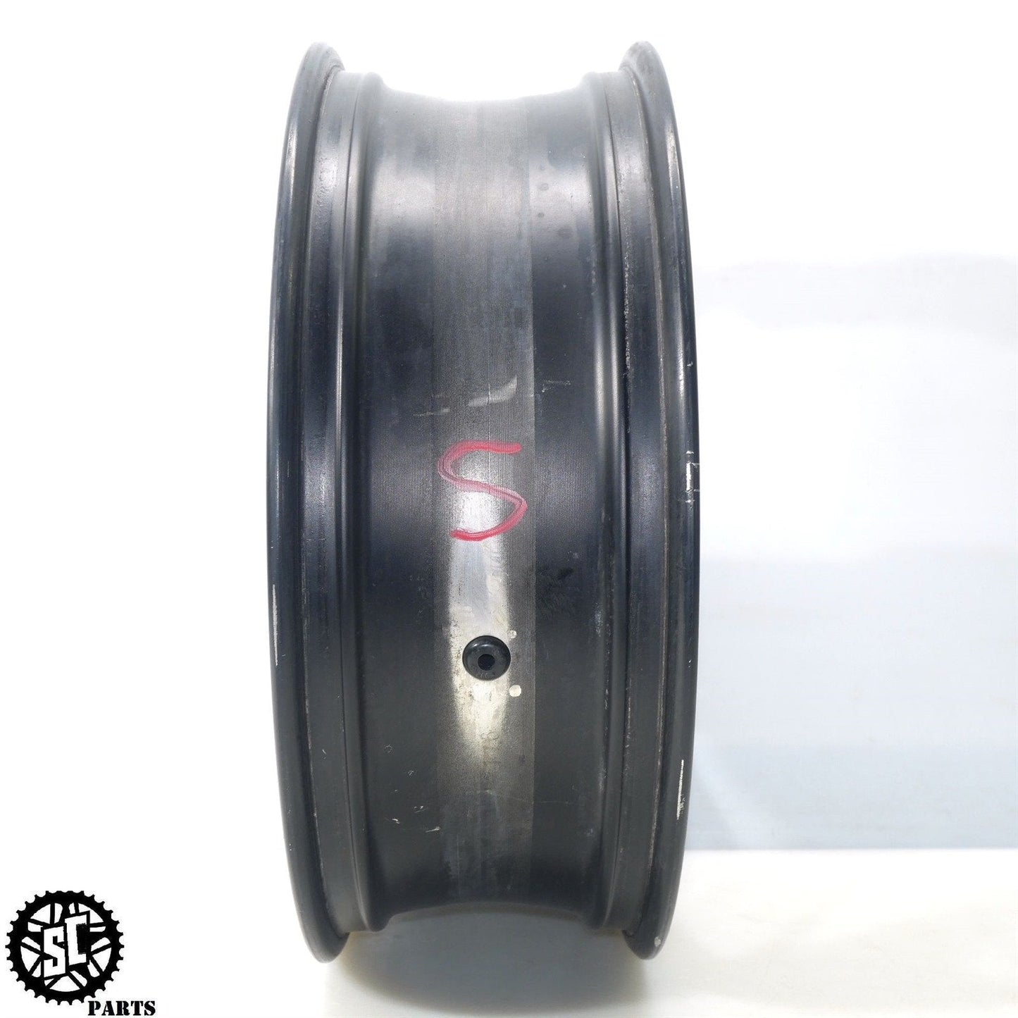 02 - 05 KAWASAKI ZZR1200 REAR WHEEL RIM STRAIGHT K59 - SALVAGECYCLEPARTS