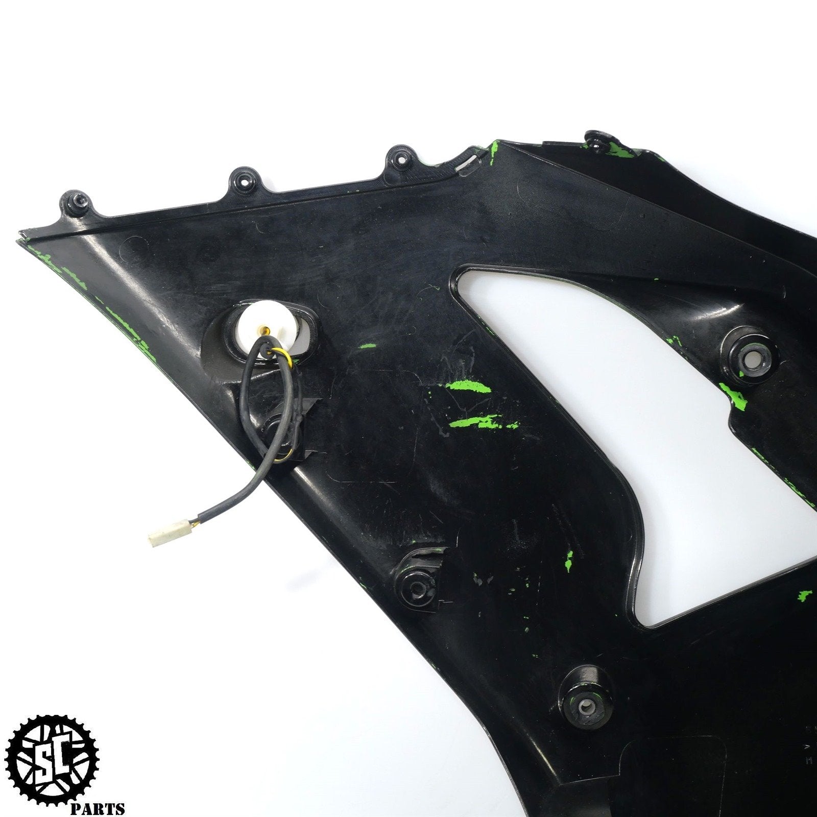 03 04 2003 KAWASAKI NINJA ZX6R 636 RIGHT SIDE MID FAIRING PLASTIC K07 - SALVAGECYCLEPARTS