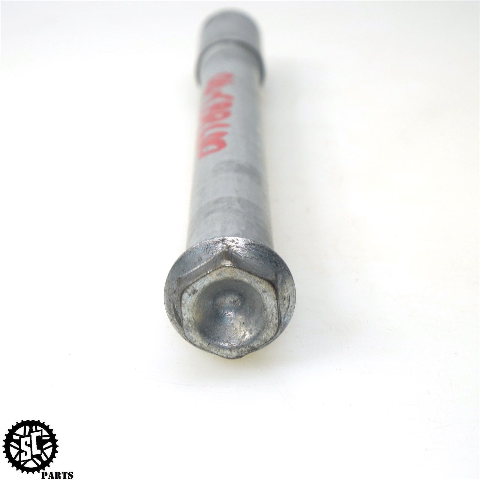 03 04 HONDA CBR600RR FRONT WHEEL AXLE BOLT H43 - SALVAGECYCLEPARTS
