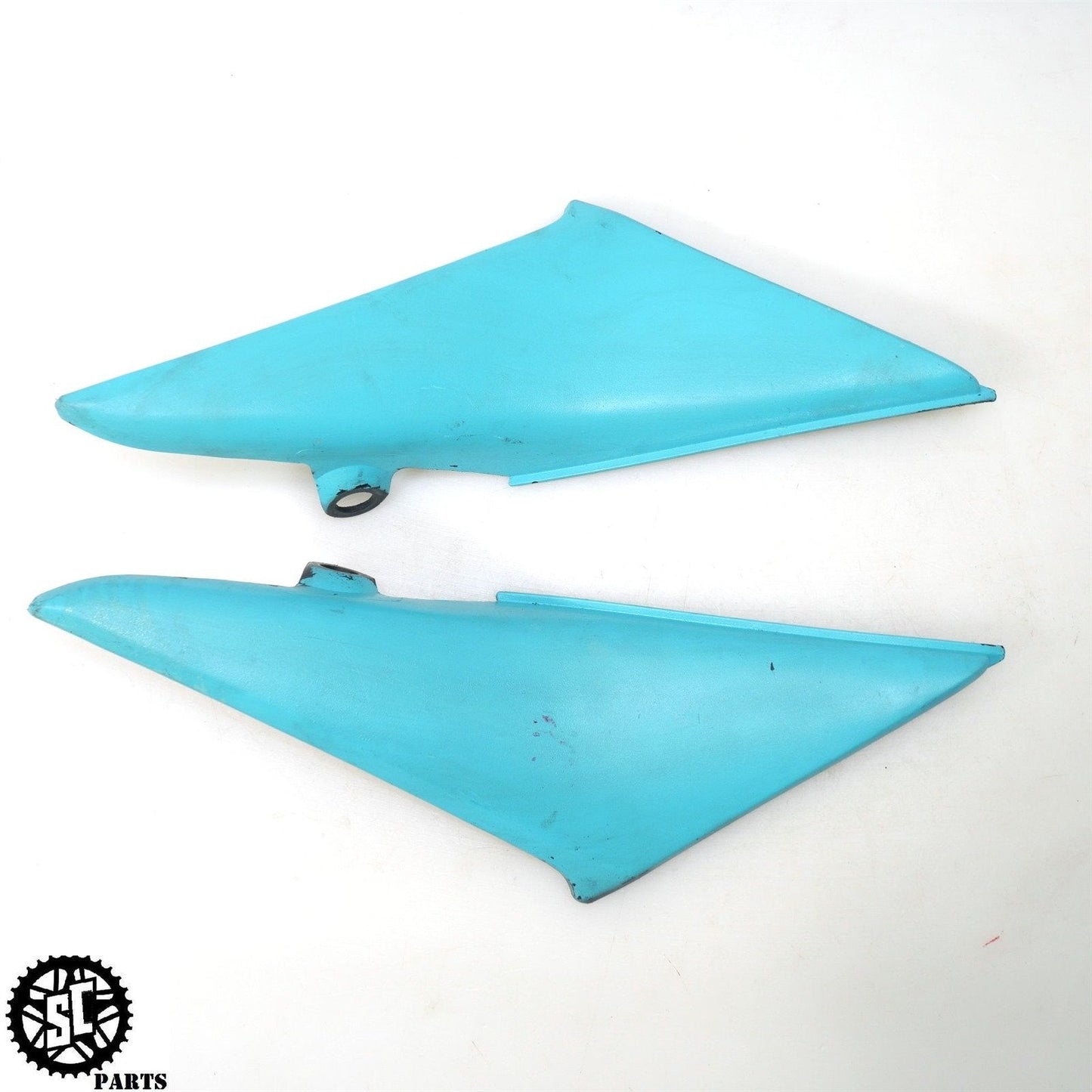 03 04 HONDA CBR600RR LEFT RIGHT GAS TANK SEAT SIDE FAIRING COVER H43 - SALVAGECYCLEPARTS