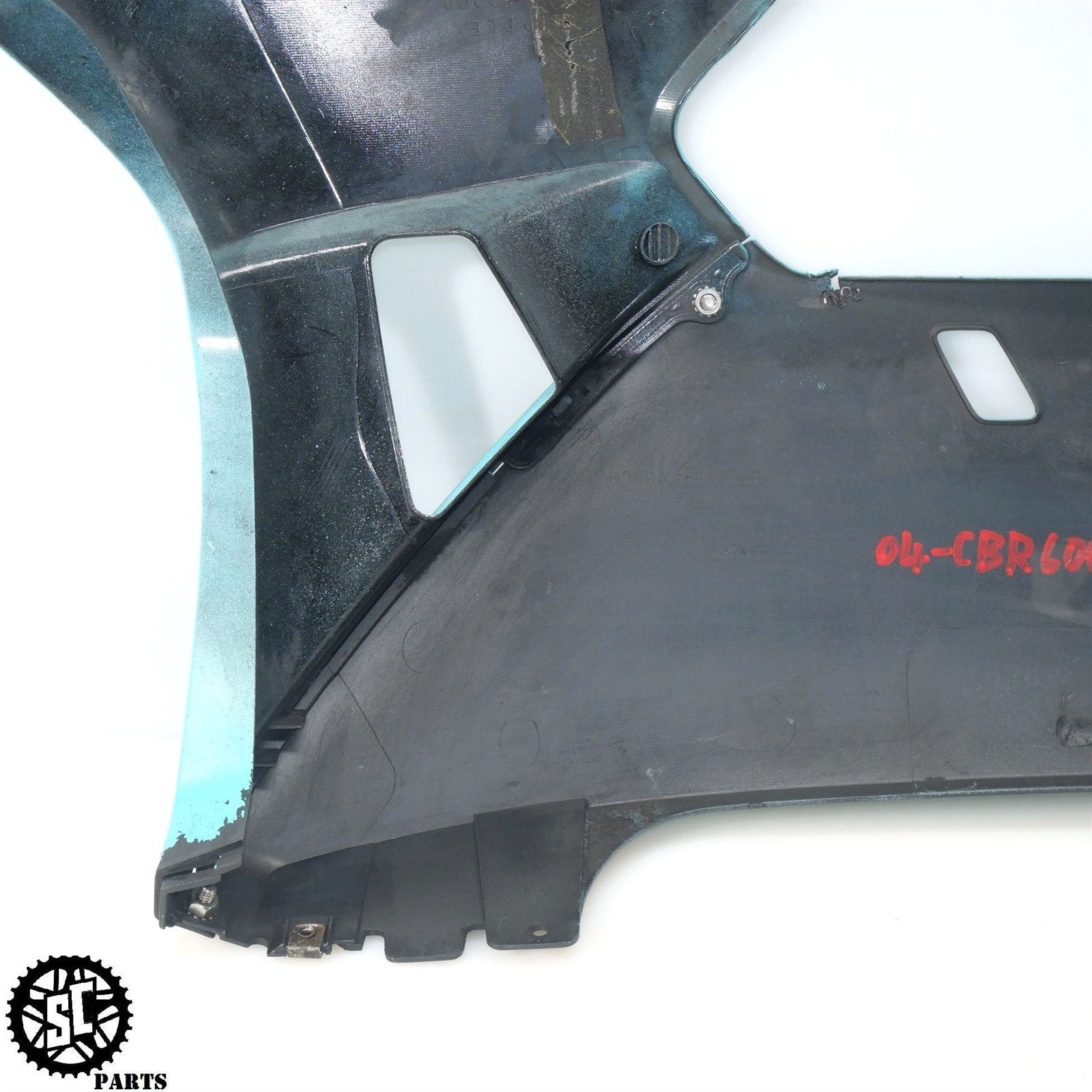 03 04 HONDA CBR600RR LEFT RIGHT MID UPPER LOWER SIDE FAIRING PLASTIC OEM H43 - SALVAGECYCLEPARTS