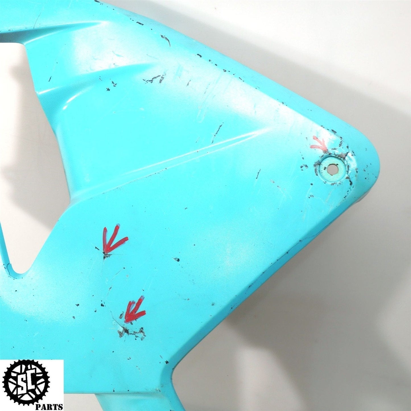 03 04 HONDA CBR600RR LEFT RIGHT MID UPPER LOWER SIDE FAIRING PLASTIC OEM H43 - SALVAGECYCLEPARTS