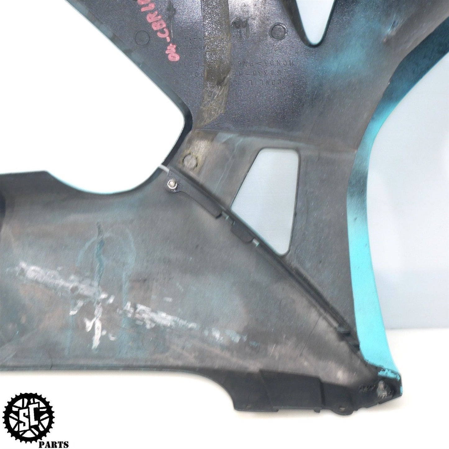 03 04 HONDA CBR600RR LEFT RIGHT MID UPPER LOWER SIDE FAIRING PLASTIC OEM H43 - SALVAGECYCLEPARTS