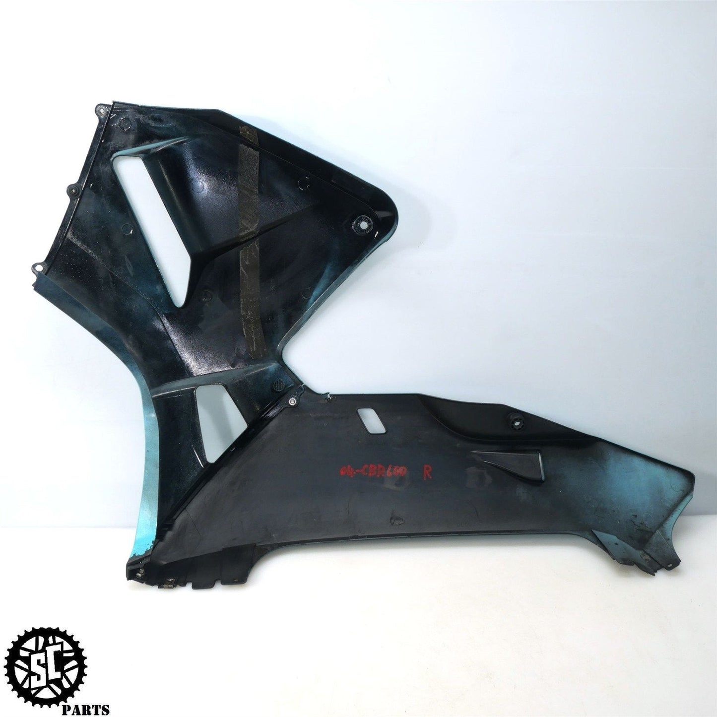 03 04 HONDA CBR600RR LEFT RIGHT MID UPPER LOWER SIDE FAIRING PLASTIC OEM H43 - SALVAGECYCLEPARTS