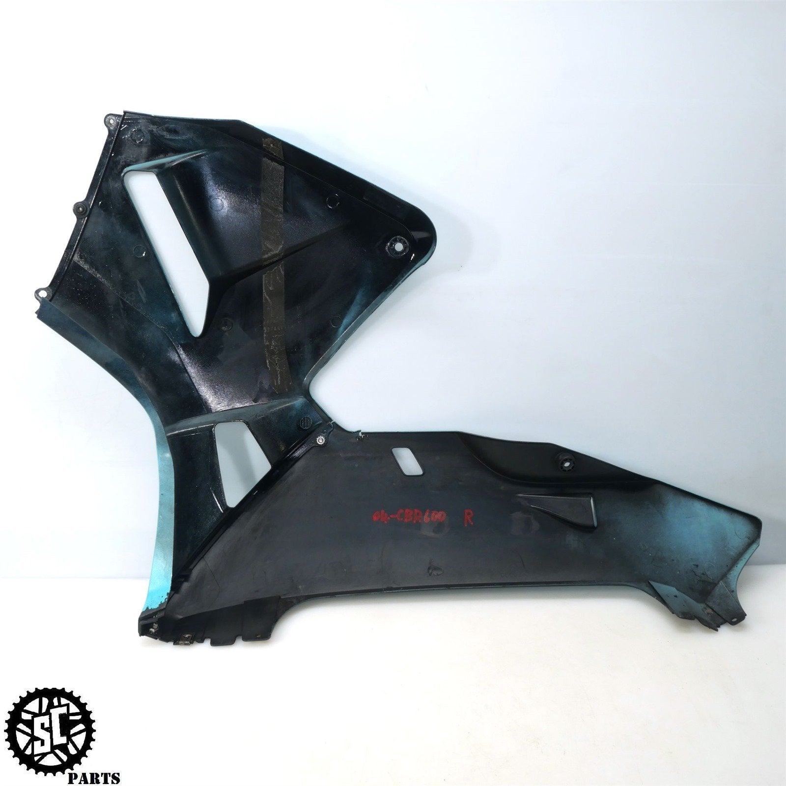 03 04 HONDA CBR600RR LEFT RIGHT MID UPPER LOWER SIDE FAIRING PLASTIC OEM H43 - SALVAGECYCLEPARTS
