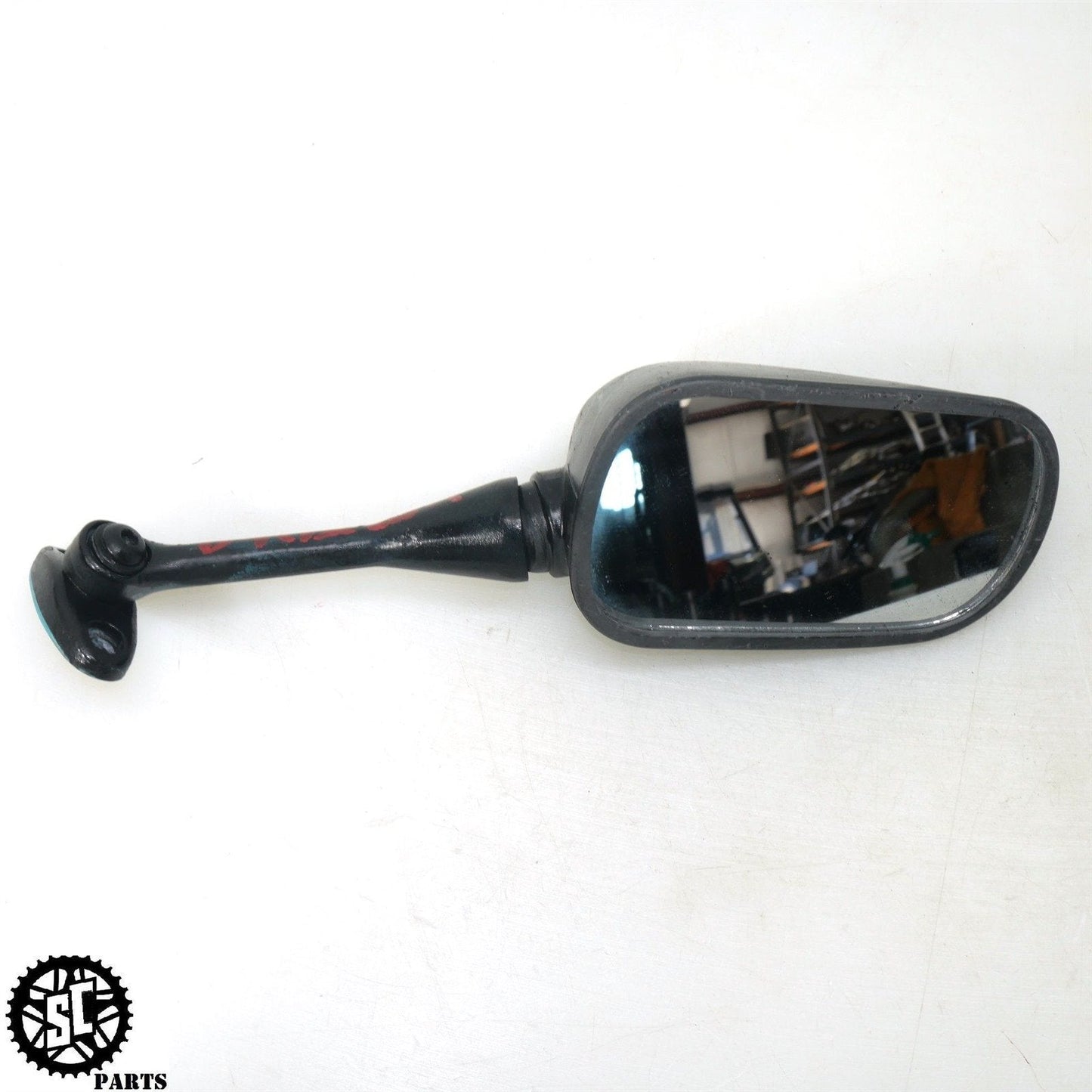 03 04 HONDA CBR600RR RIGHT MIRROR H43 - SALVAGECYCLEPARTS